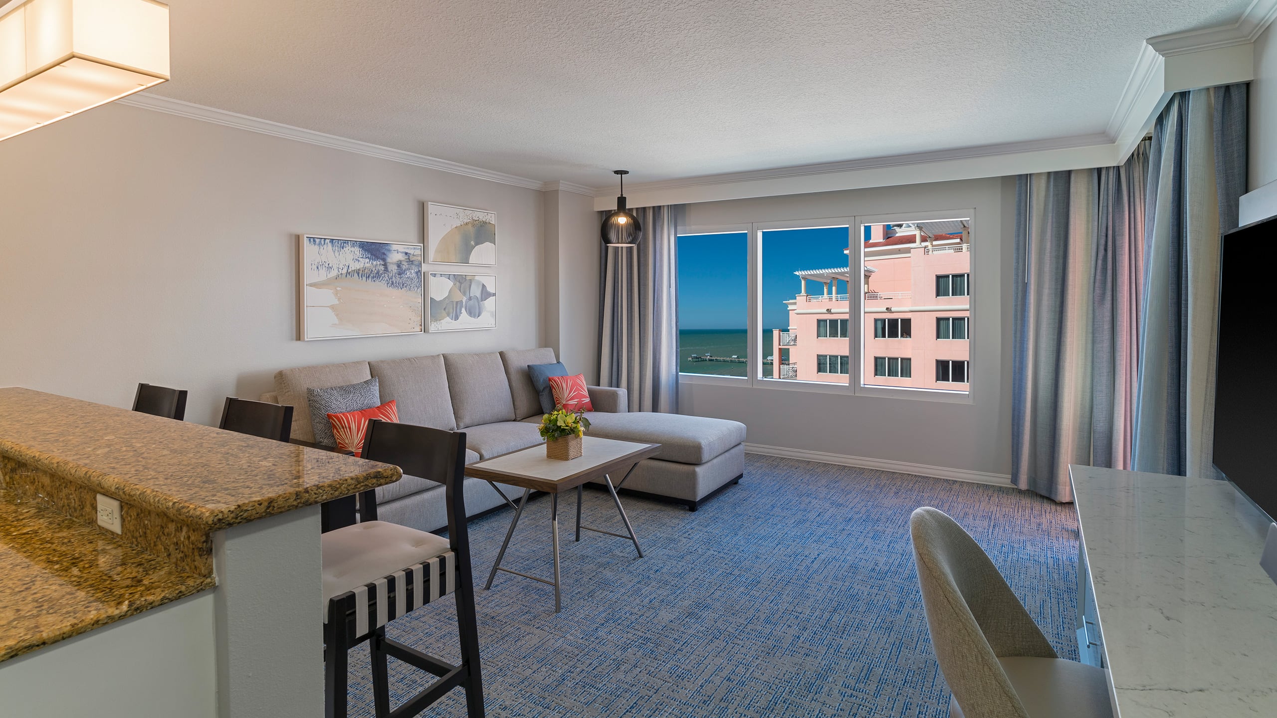 Hyatt Regency Clearwater Beach Resort and Spa One King Suite Partial Water View