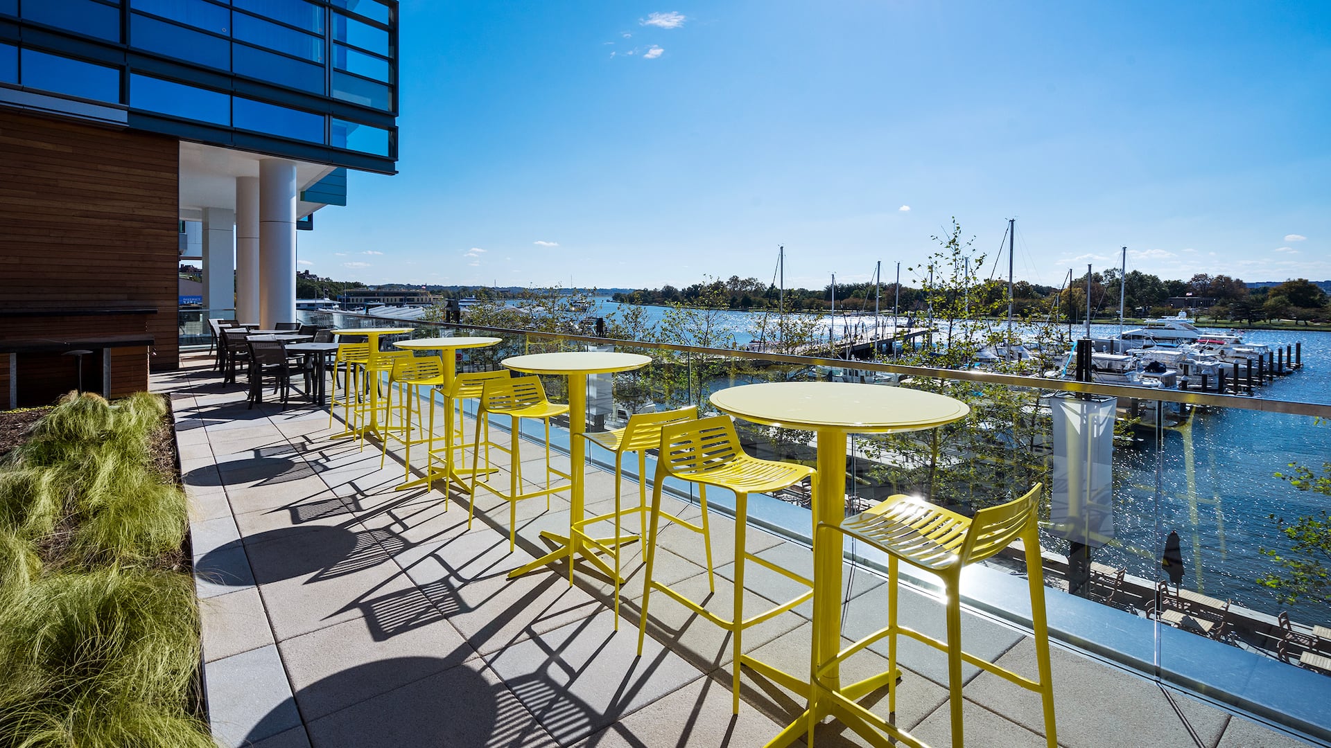 Hyatt House Washington DC / The Wharf Outdoor Patio River View