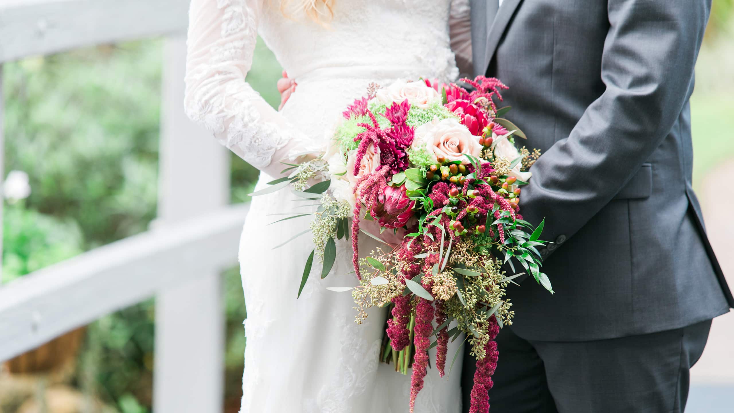 Hyatt Regency Grand Cypress Wedding Couple Bouquet