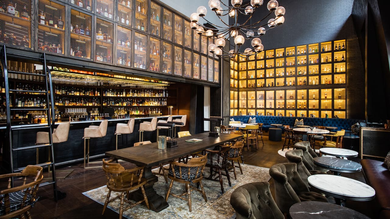 Library of Distilled Spirits at Hyatt Union Square New York