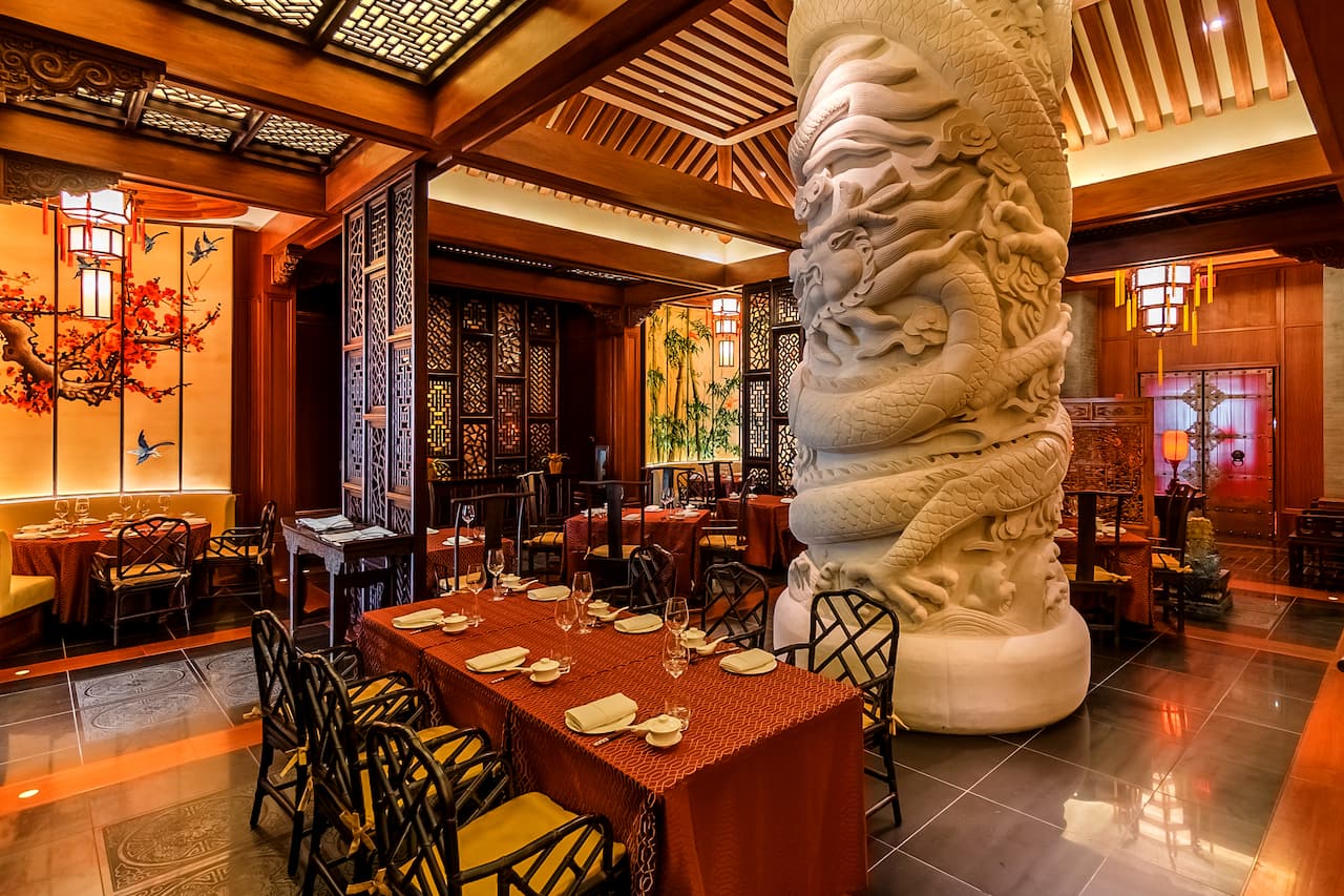 Asian themed restaurant at a Baha Mar resort
