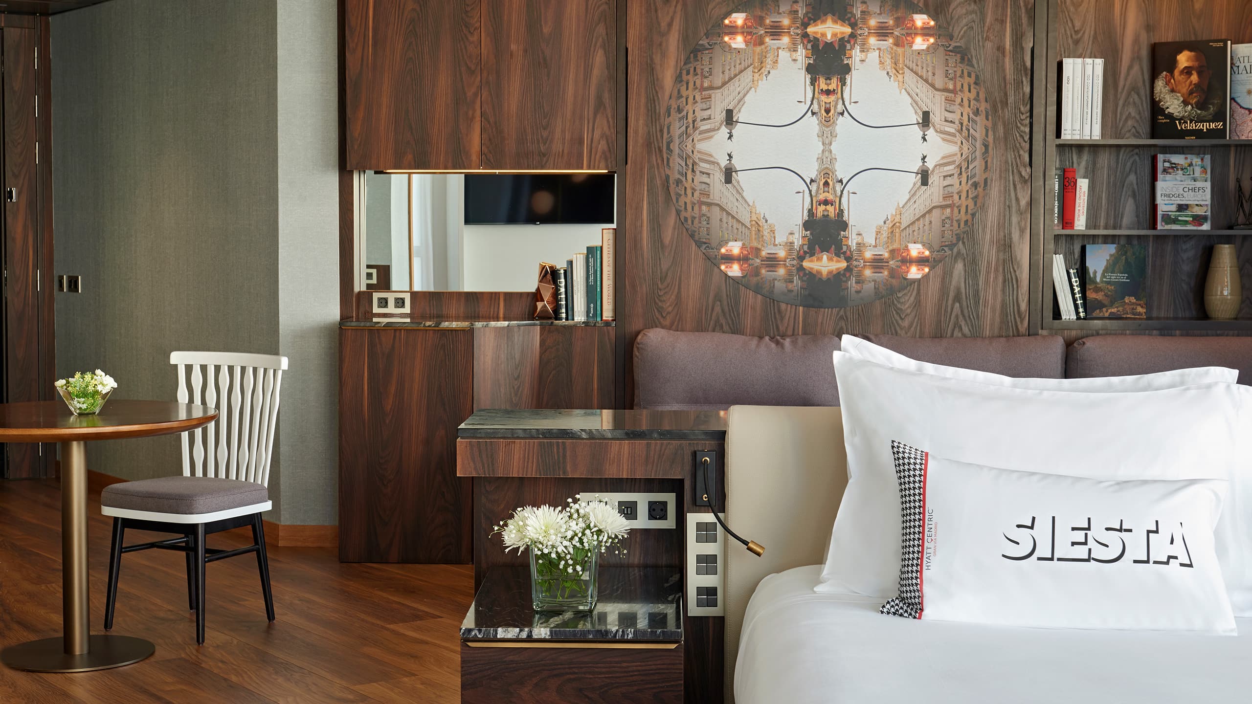 Hyatt Centric Gran Via Madrid Executive Suite Living Room Pillow