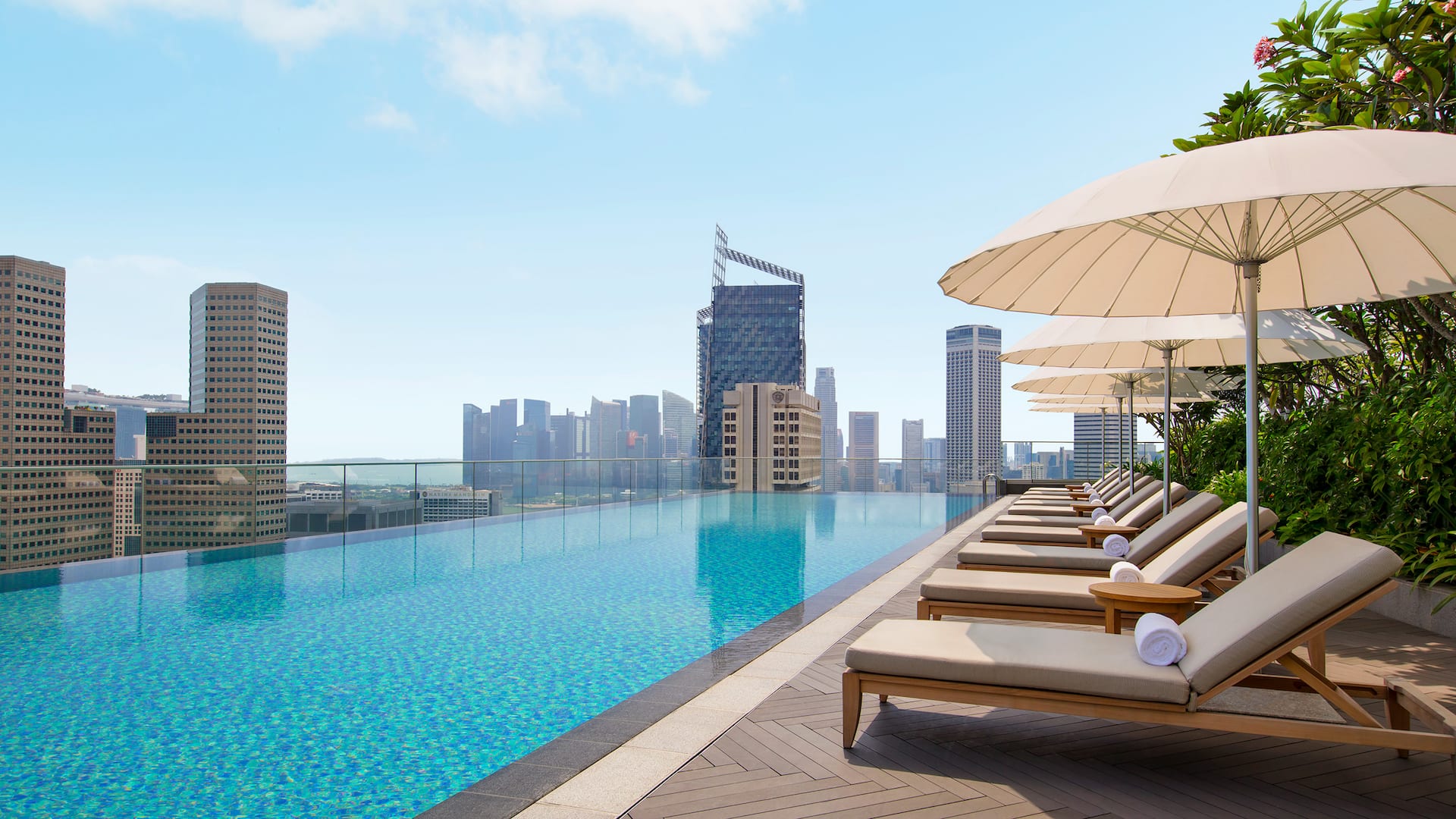 Rooftop Swimming Pool With Best Views at the Andaz Singapore Hotel