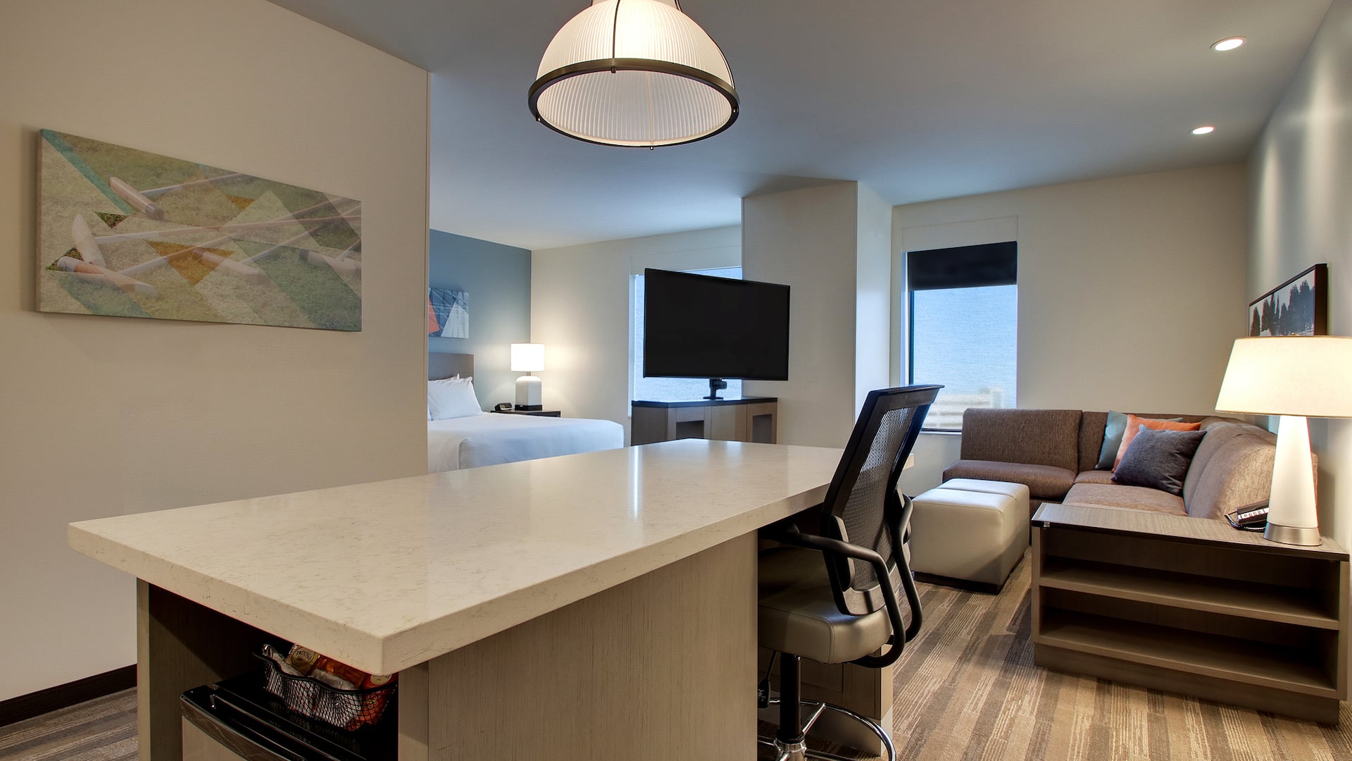 Hyatt House Chicago / Oak Brook Studio Suite Kitchen Accessible View