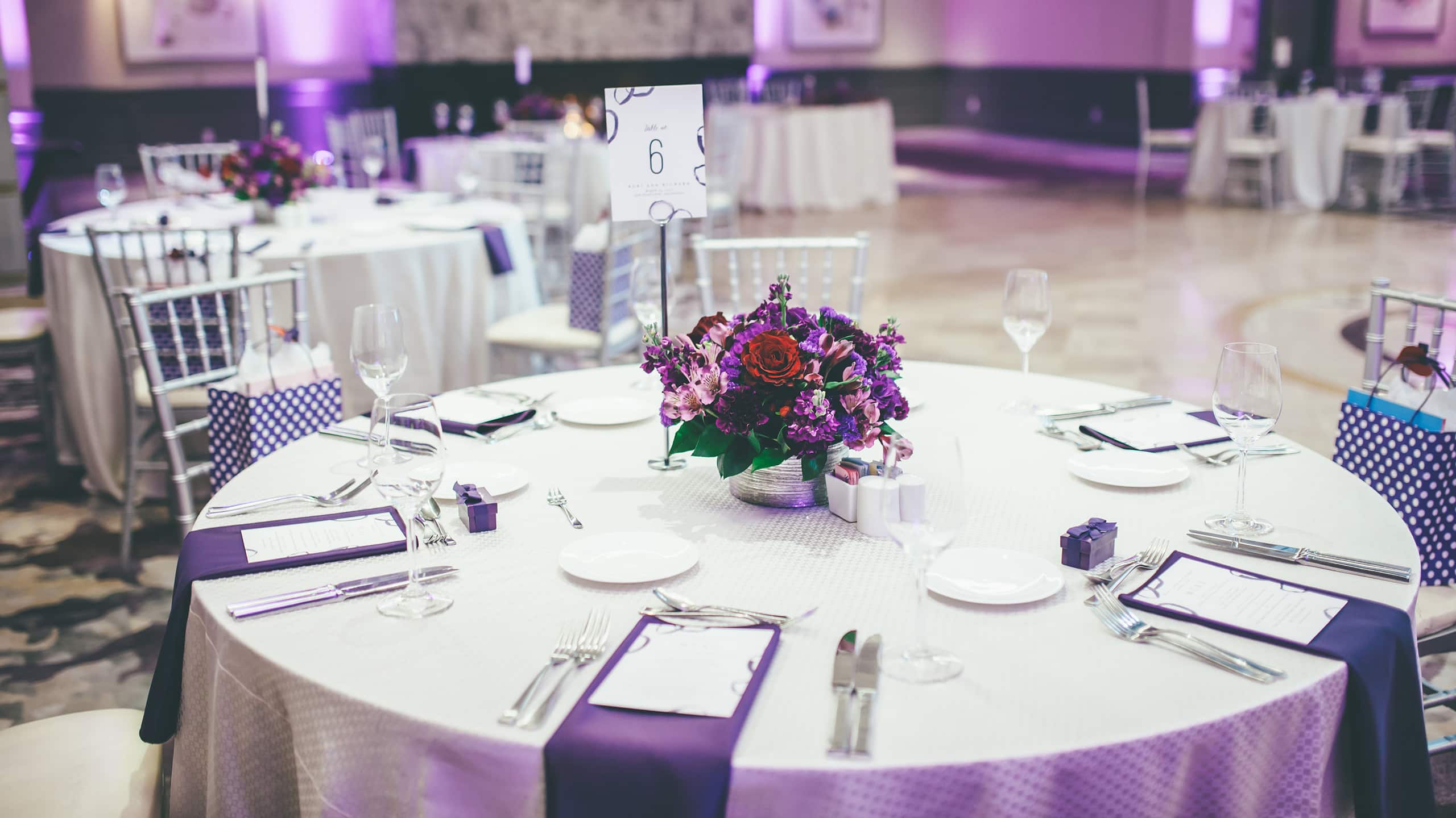 Hyatt Centric Fisherman's Wharf San Francisco Wedding Banquet Table