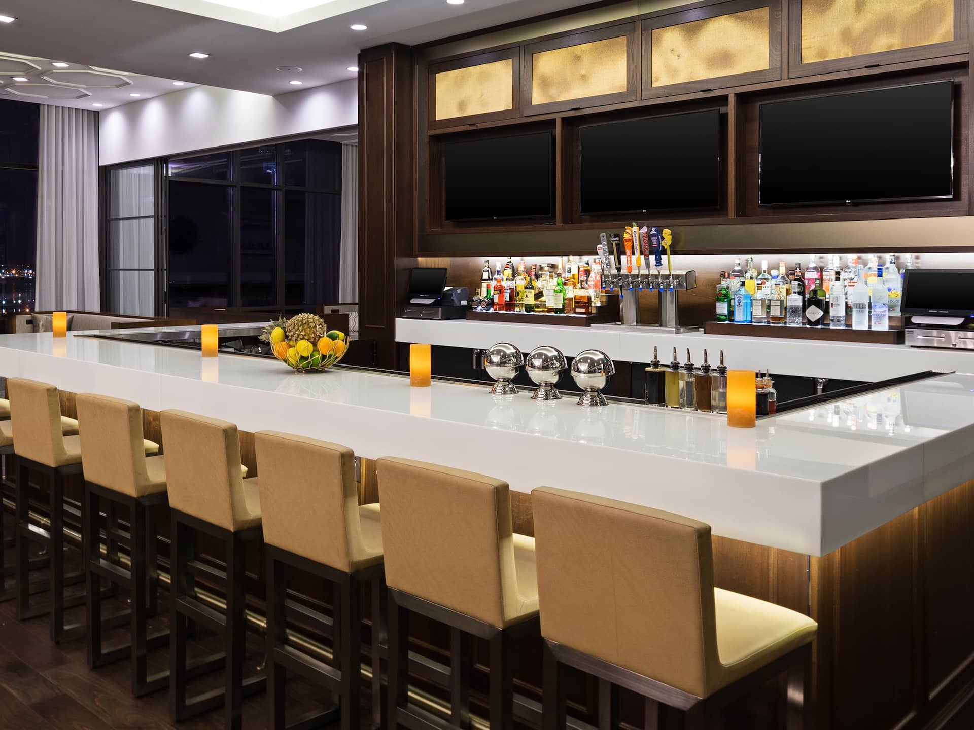 Hyatt House Jersey City Terrace Bar Evening