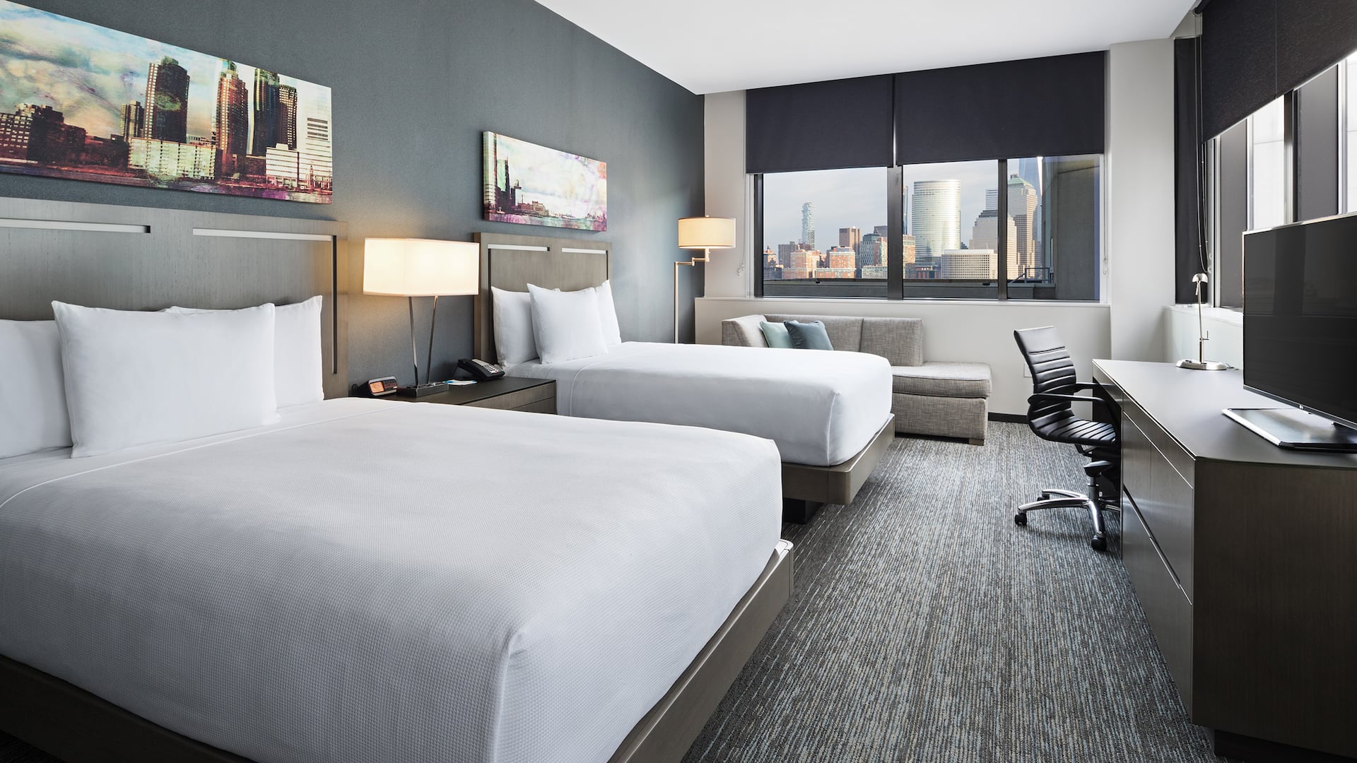 Hyatt House Jersey City Two Queen Corner Stack View