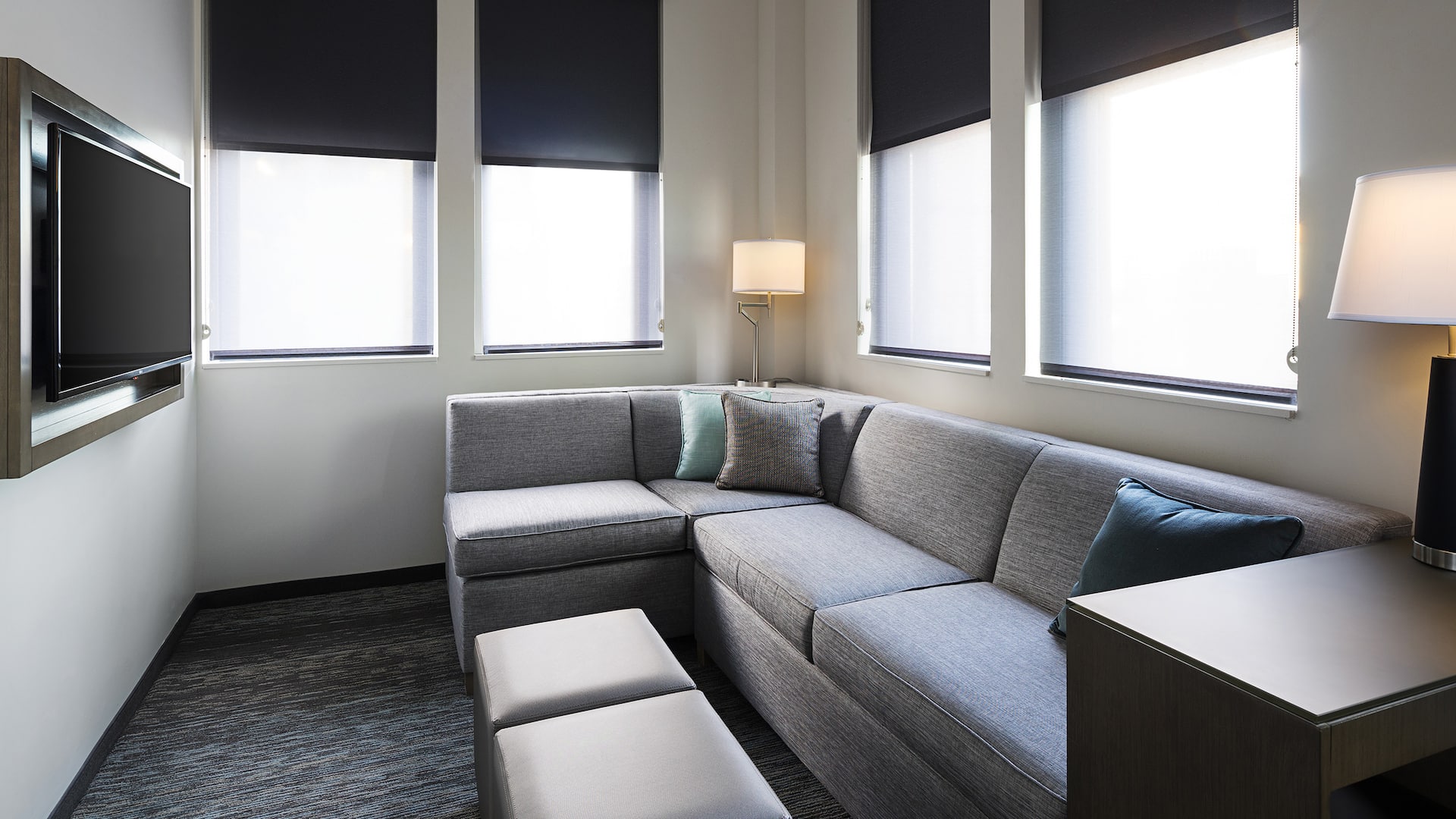 Hyatt House Jersey City King One Bedroom Living Room