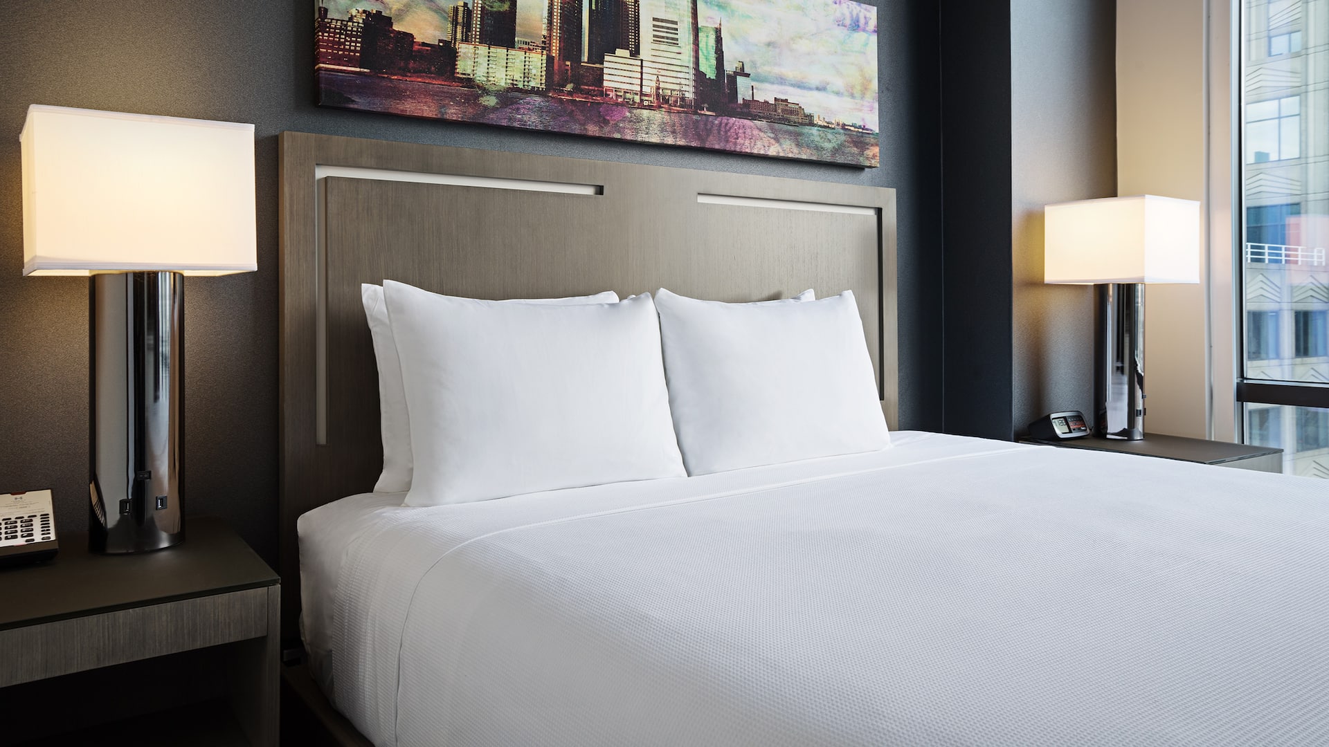 Hyatt House Jersey City King Bed