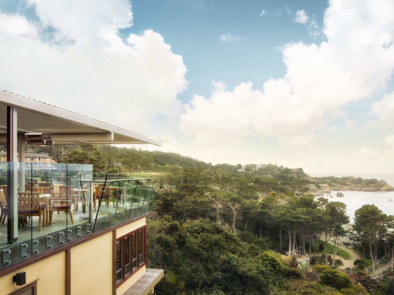 Carmel California Restaurants Hyatt Highlands Overlooking Hyatt Pacific Edge Restaurant