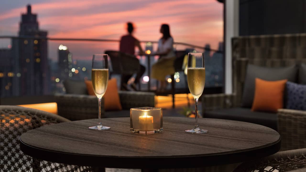 Air Bar Outdoor Terrace Sunset 