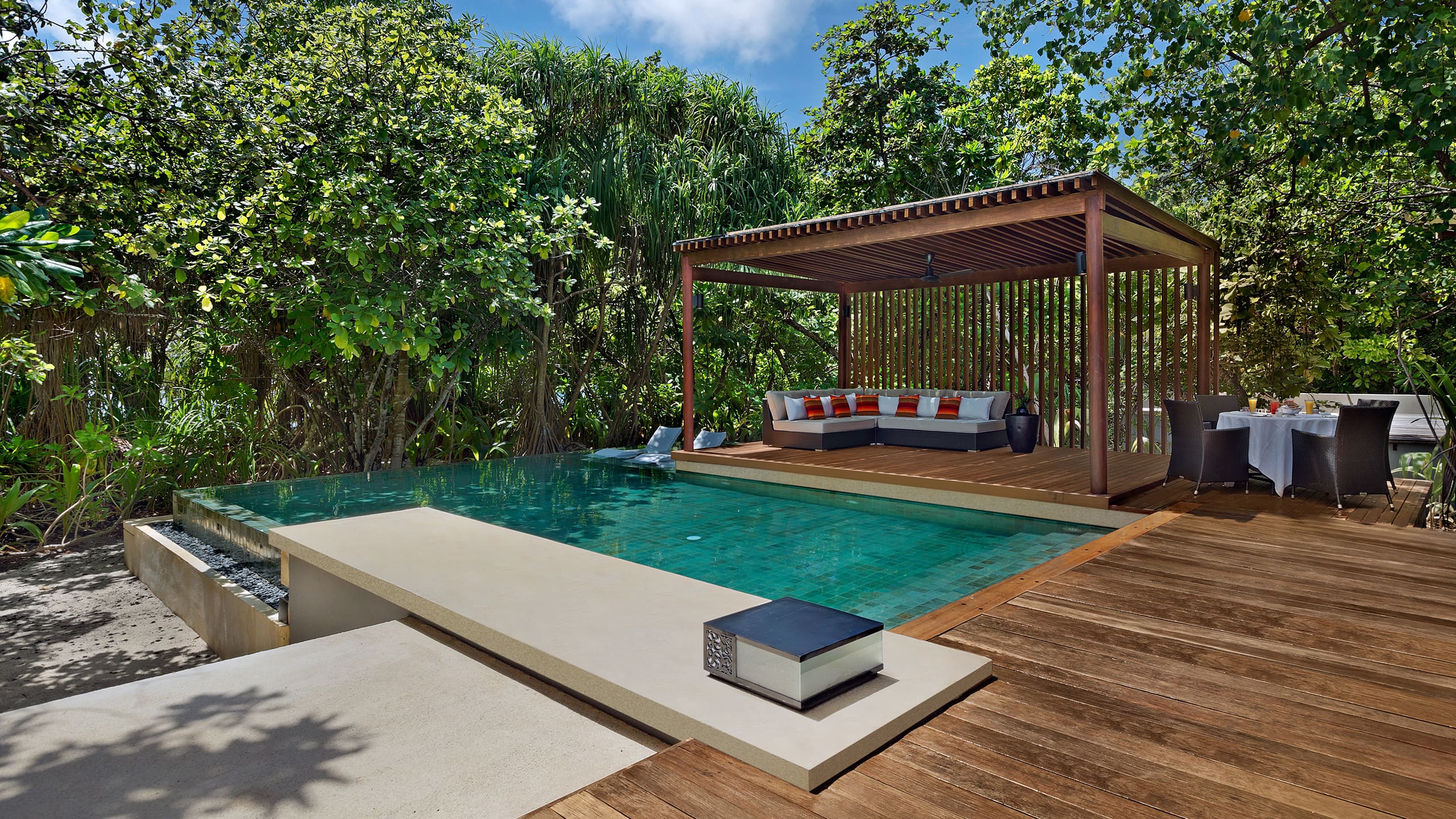 4 of 6 Park Hyatt Maldives Hadahaa 2 Bedroom Park Pool Villa Deck