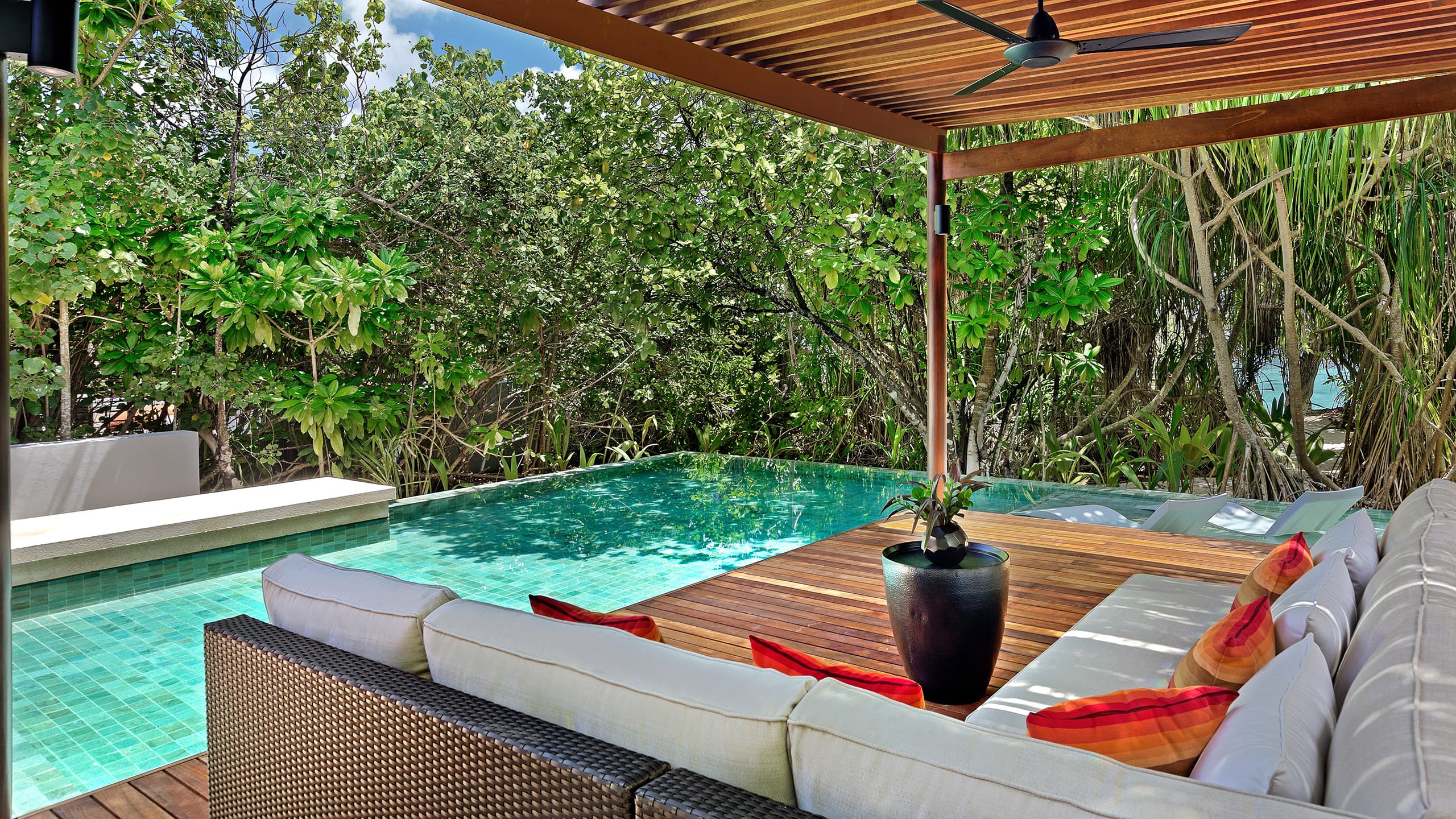 5 of 6 Park Hyatt Maldives Hadahaa 2 Bedroom Park Pool Villa Cabana