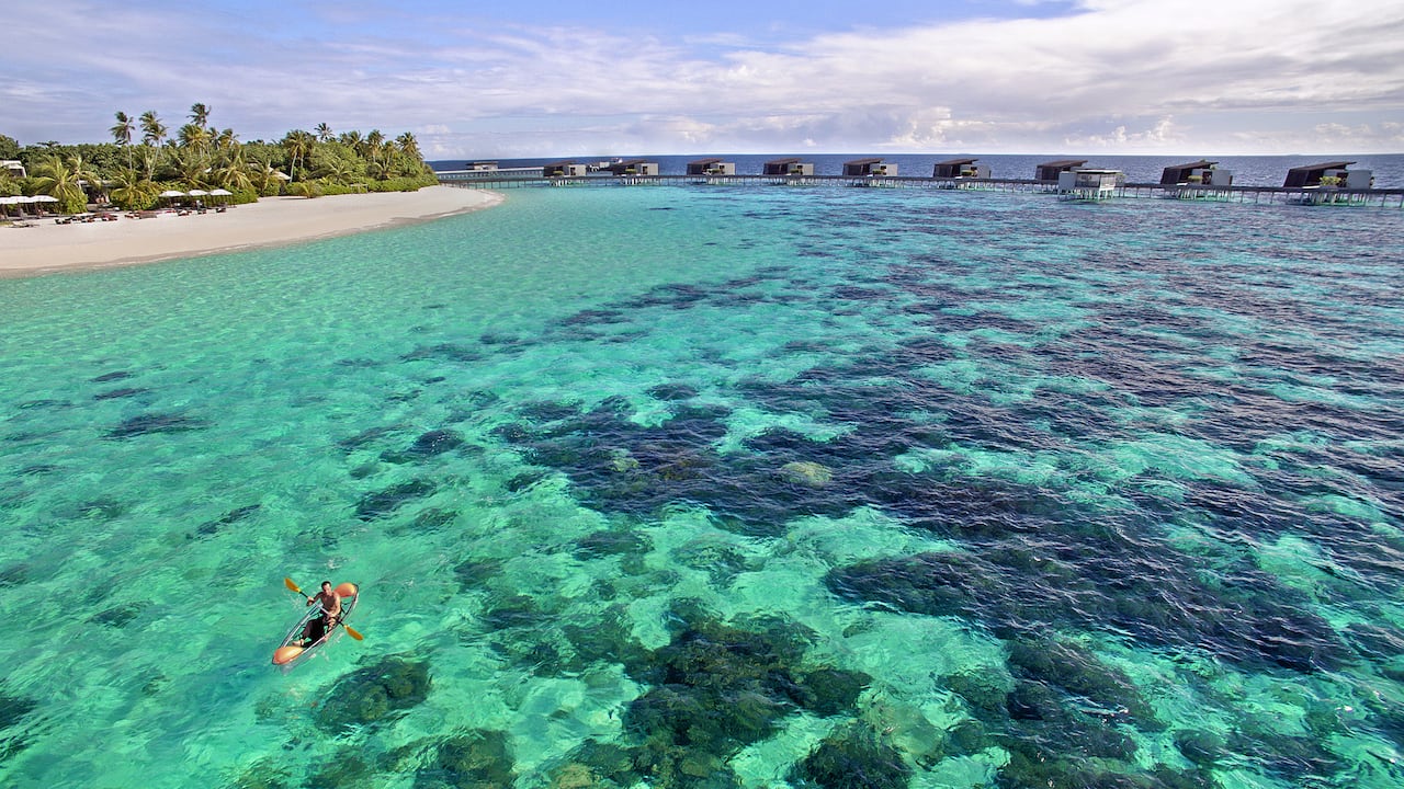 Aerial Beach Lagoon