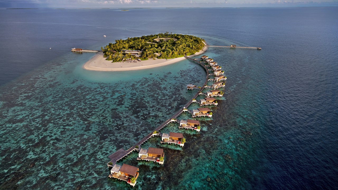 Private island aerial view