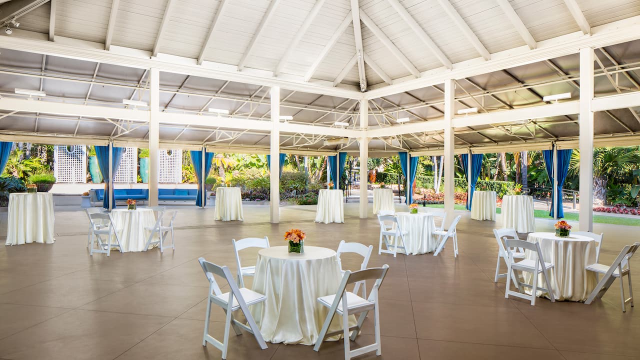Wedding reception setup