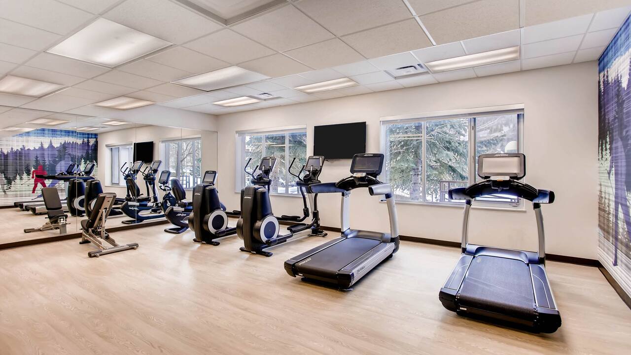 Fitness Center with cardio equipment 