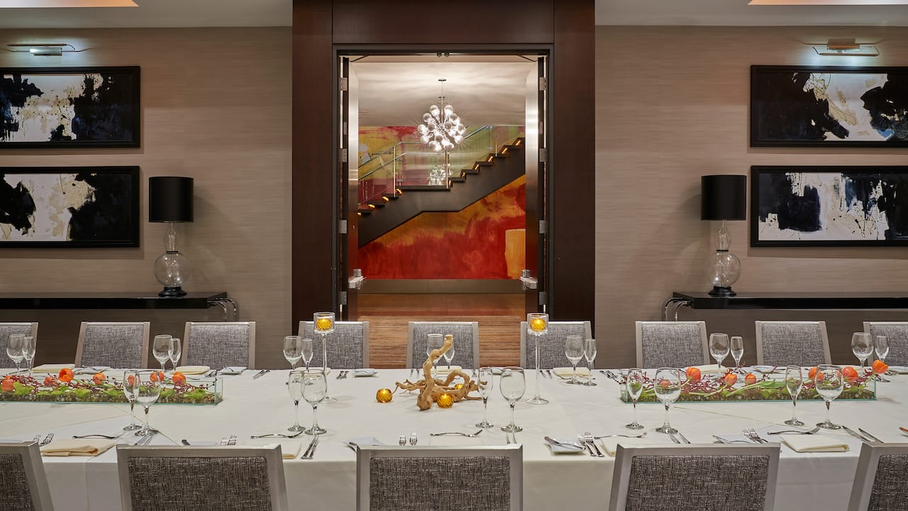 Private dinner event in Executive Dining Room