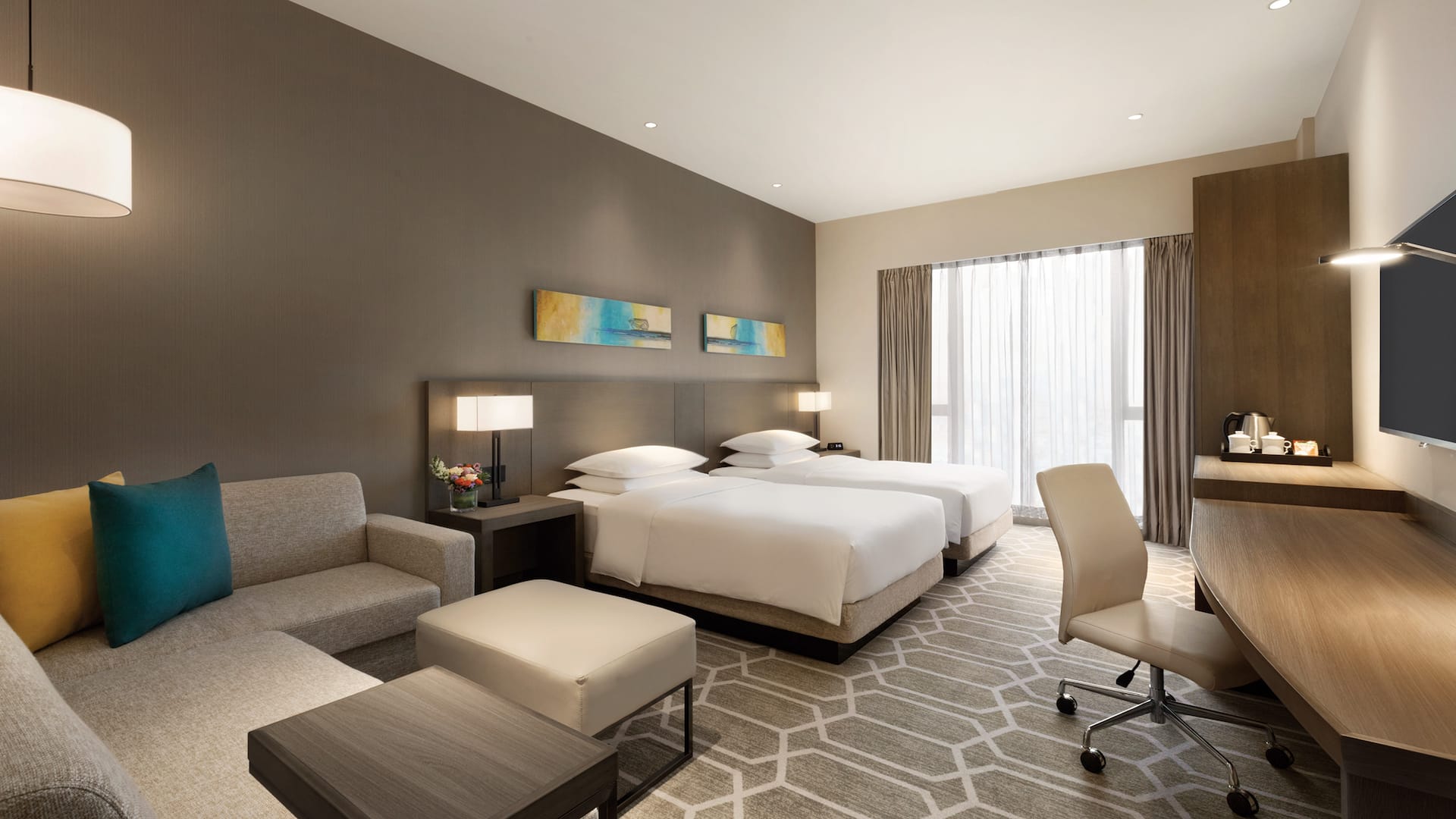 Hyatt Place Zhuhai Jinshi Two Beds Standard Guestroom
