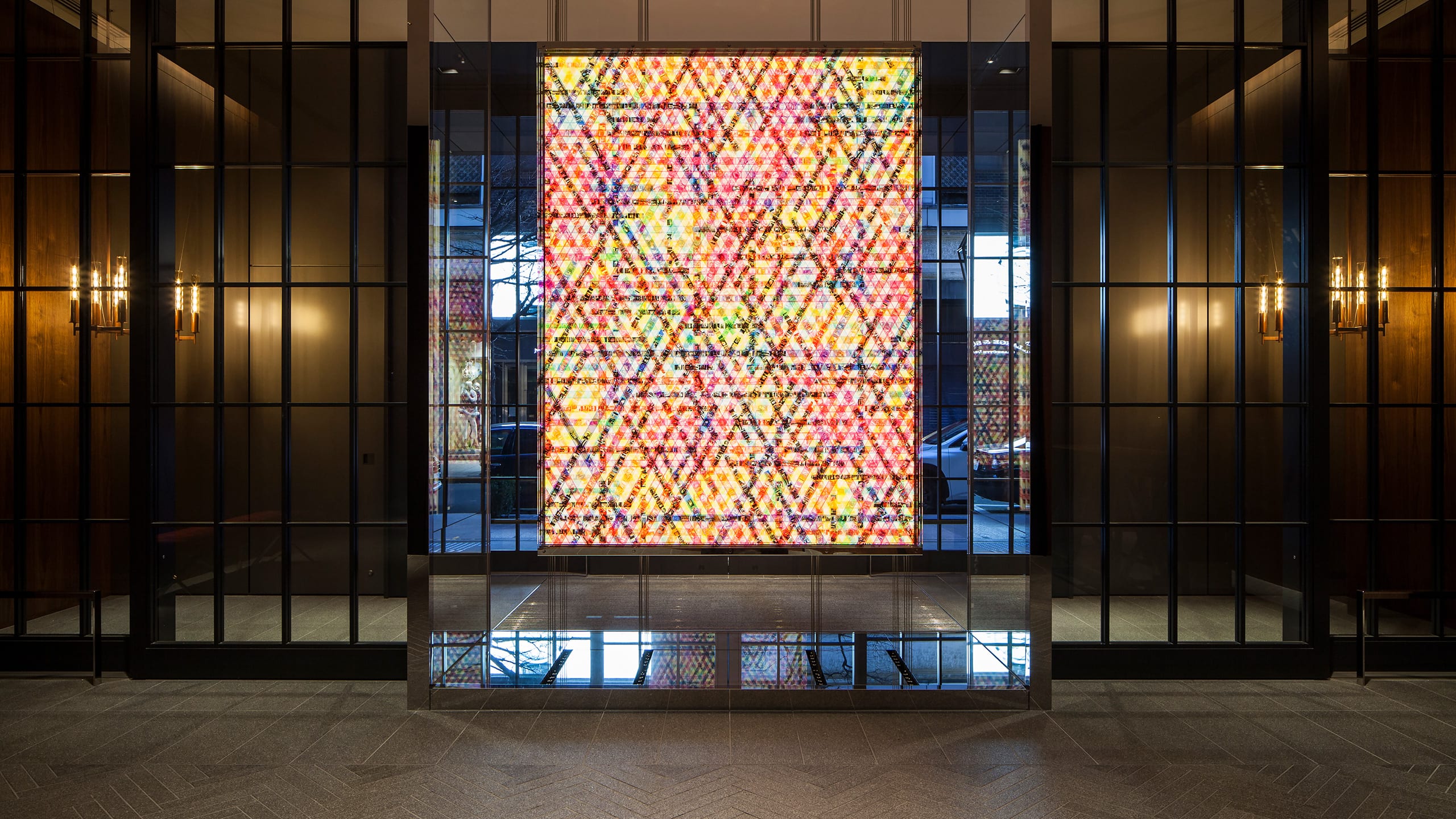 Hyatt Centric Ginza Tokyo Entrance Film Artwork