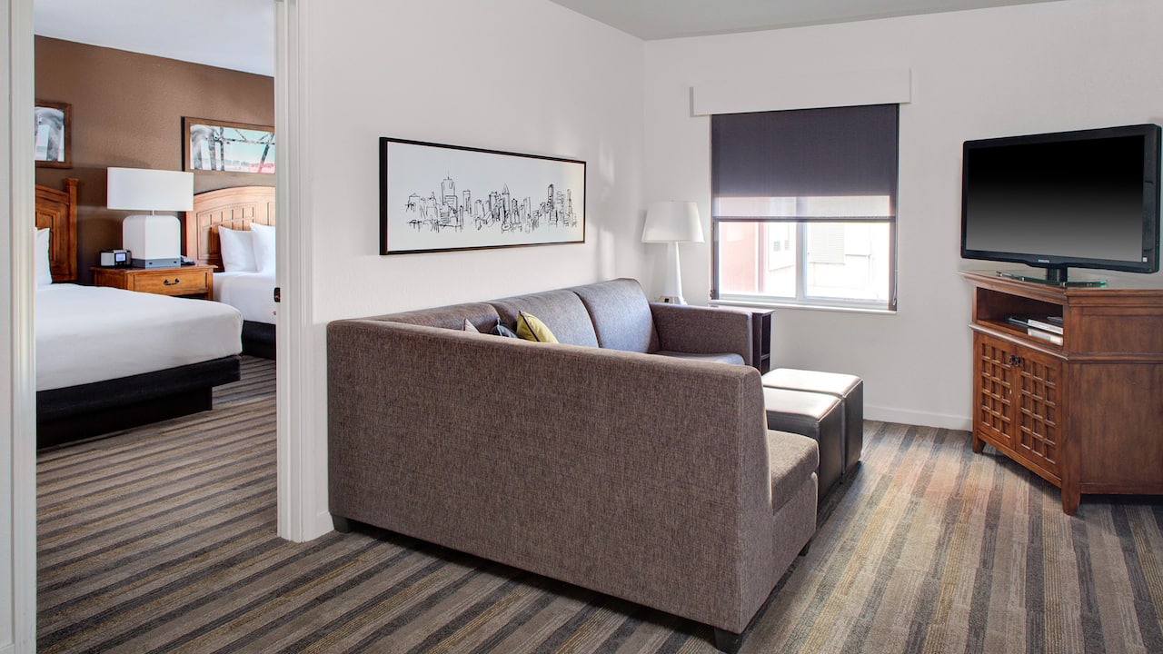 Hyatt House Two Queen Living Room