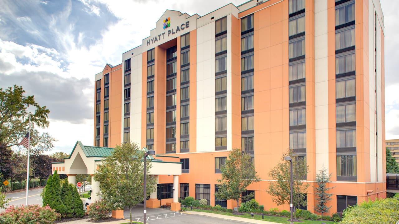 Exterior view of our Secaucus hotel, the Hyatt Place Secaucus / Meadowlands 