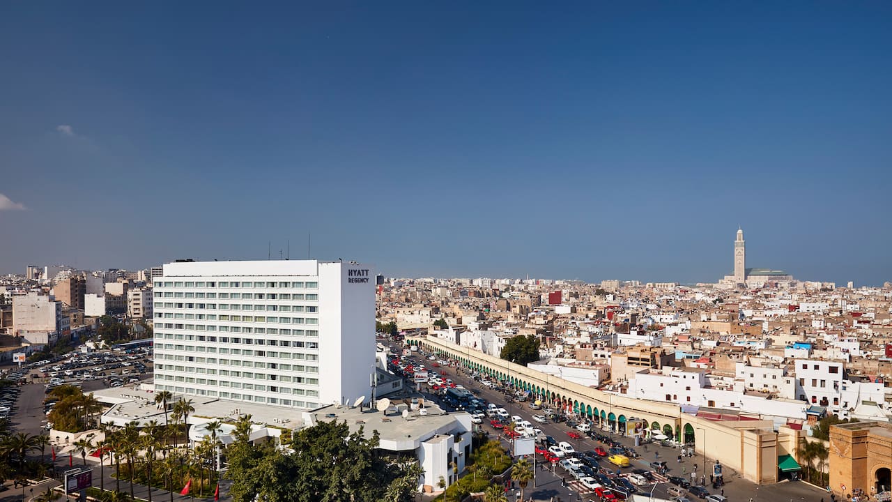Aerial daytime view of Hyatt Regency Casablanca
