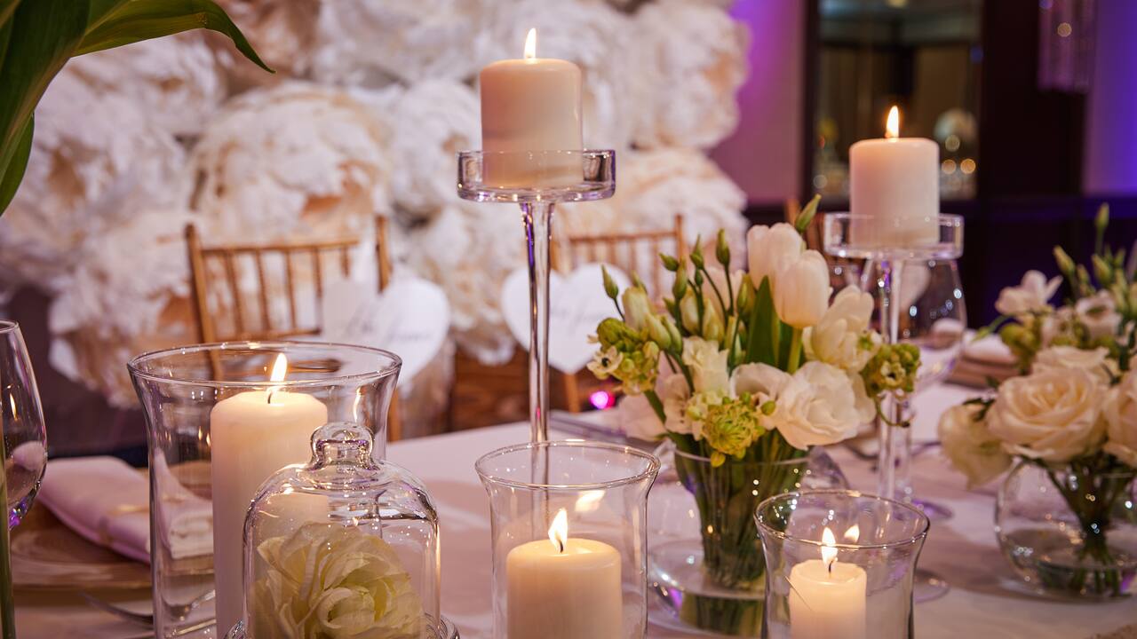 Crystall Ballroom Wedding Candles