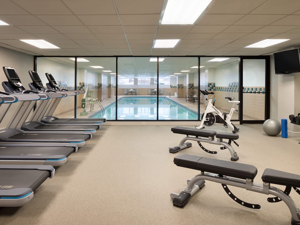 Indoor pool and fitness center