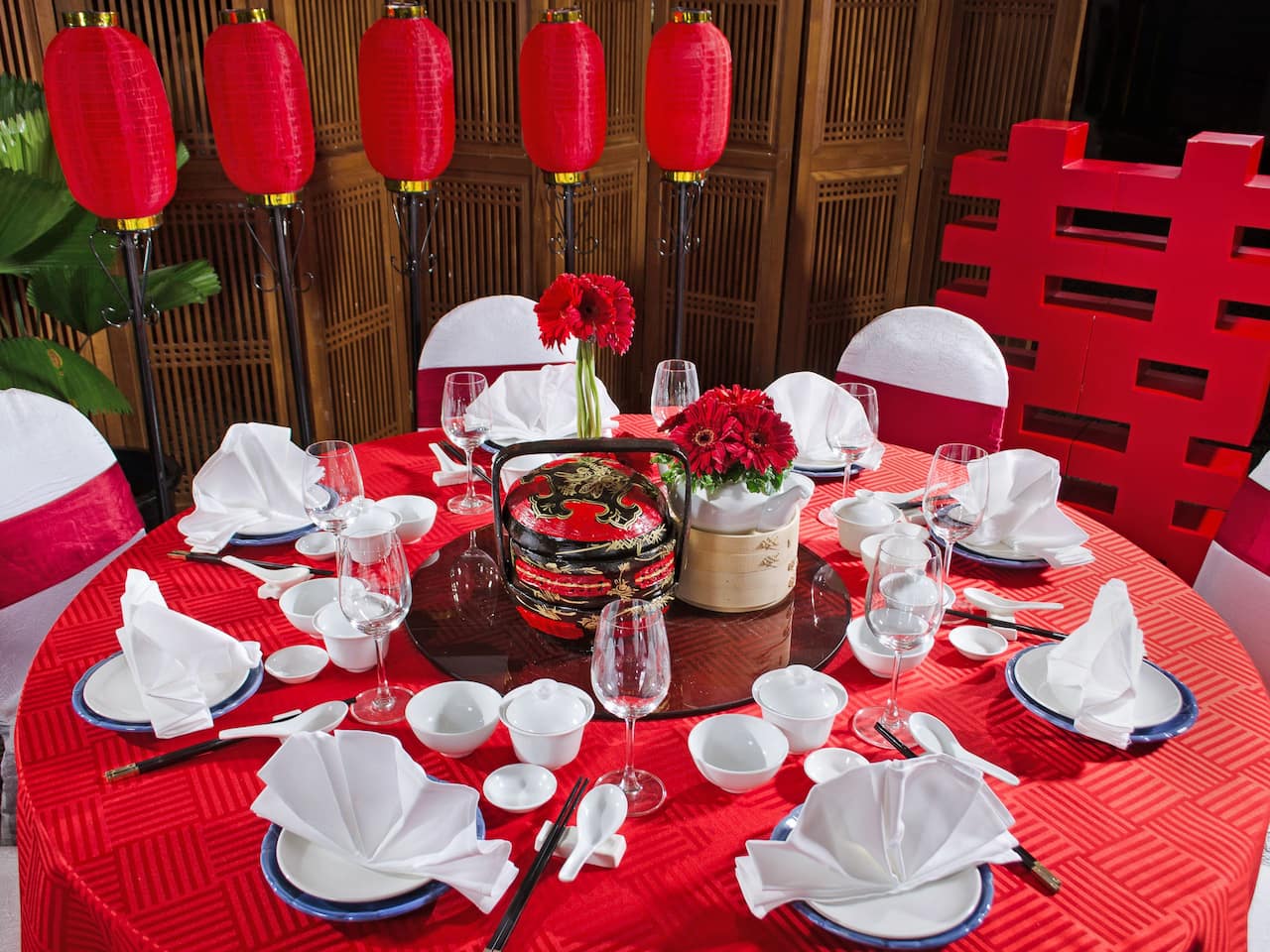 Chinese Wedding Setup at Cempaka Room Event Space Hyatt Regency Kinabalu