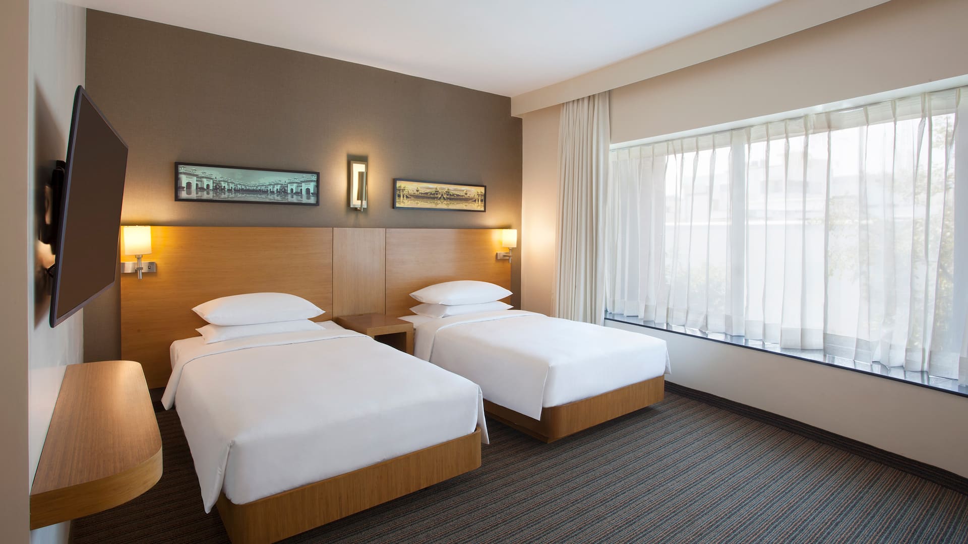 1 of 1 Hyatt Place Hyderabad Banjara Hills Twin Bed Room