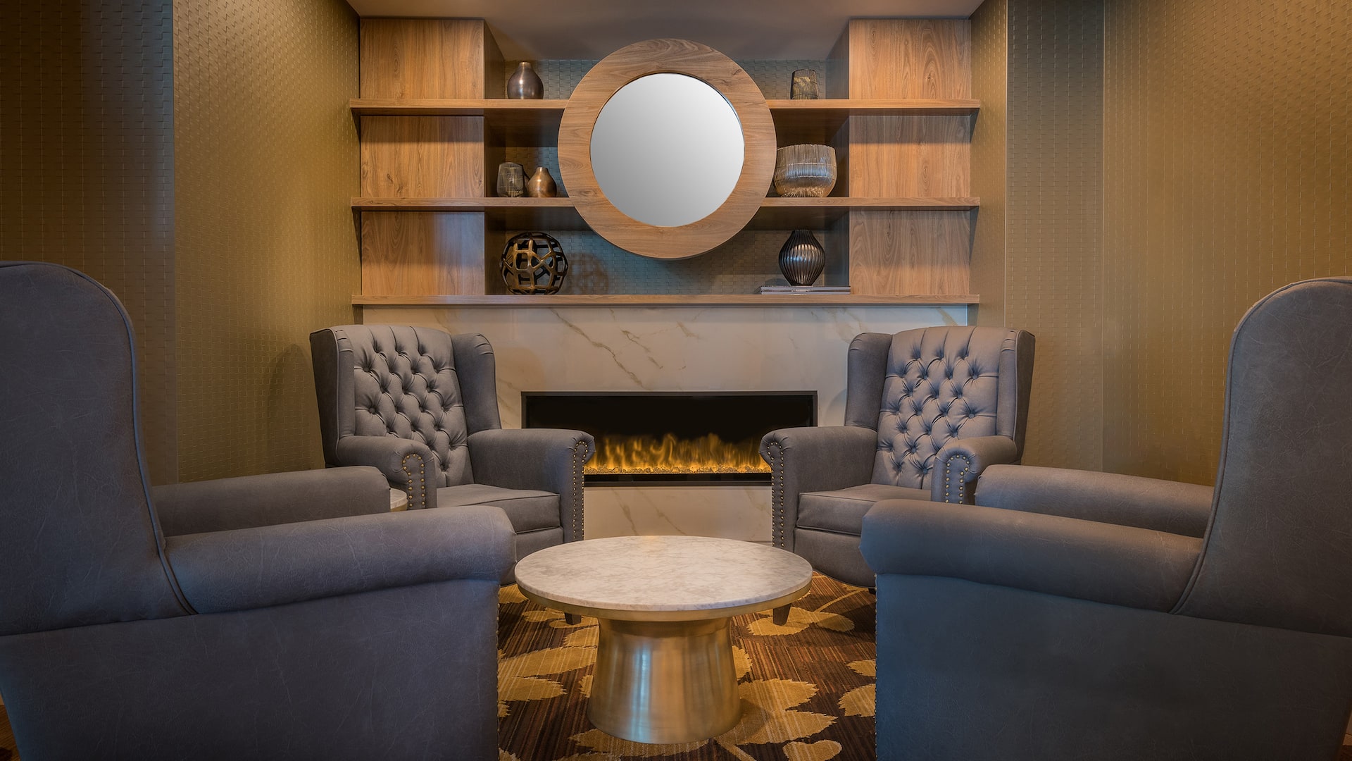 Hyatt Regency Calgary Fireplace Club