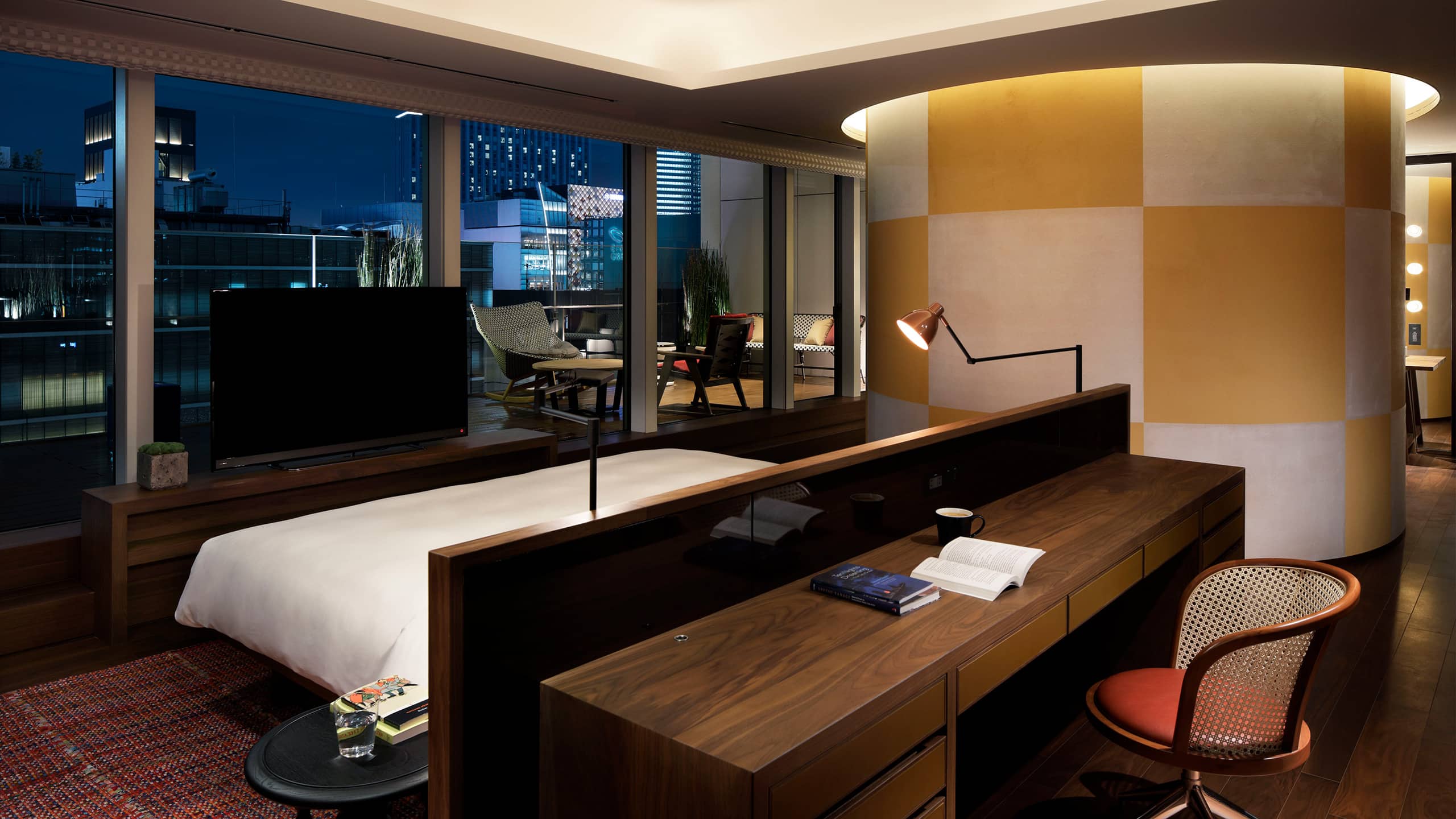 Hyatt Centric Ginza Tokyo Namiki Suite Bedroom with Terrace