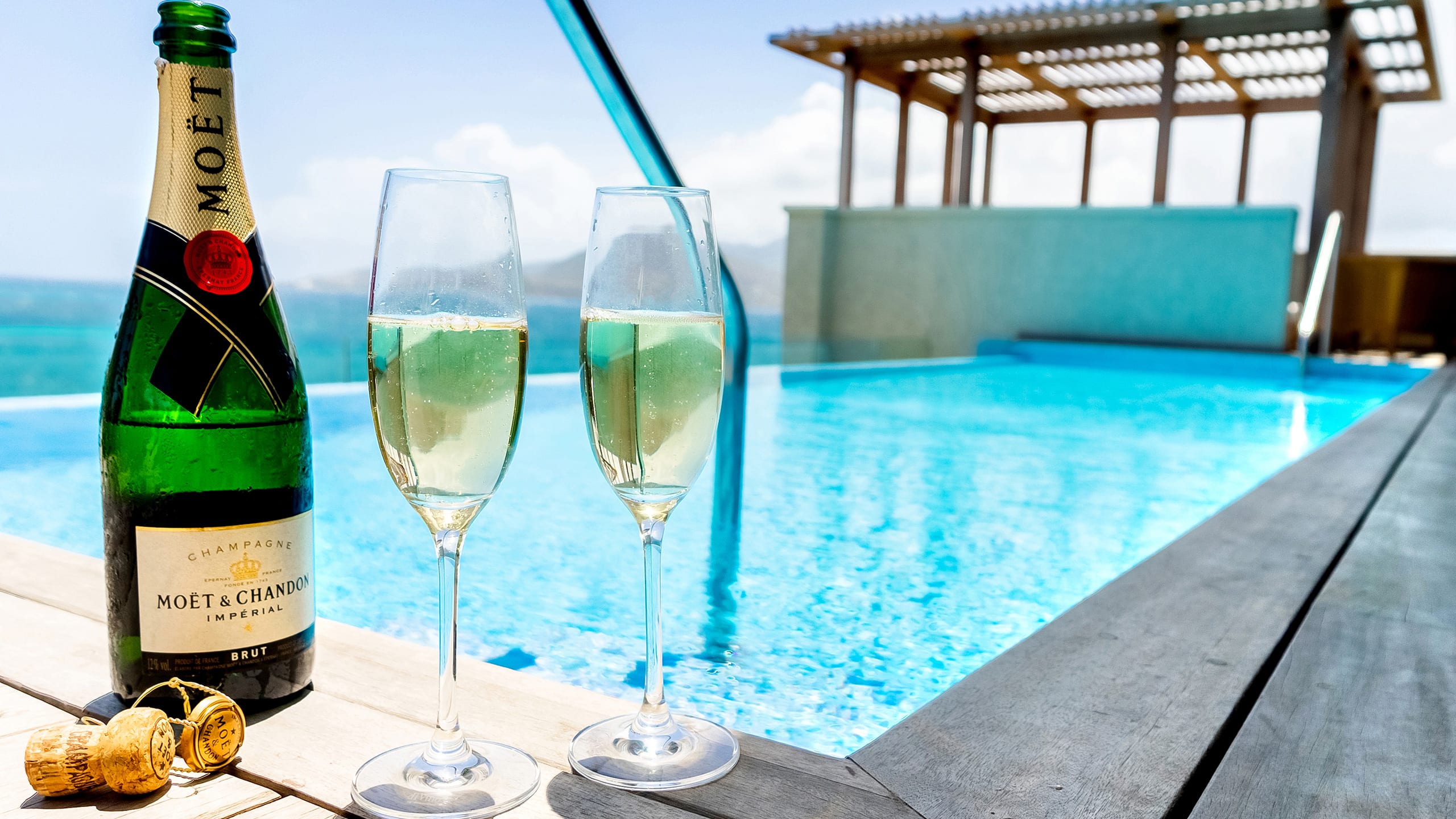Park Hyatt St. Kitts Christophe Harbour Penthouse Pool Champagne