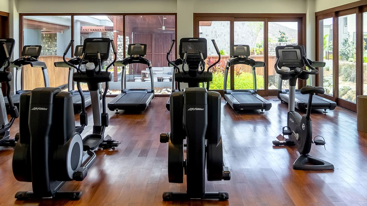 Fitness Center with cardio equipment 