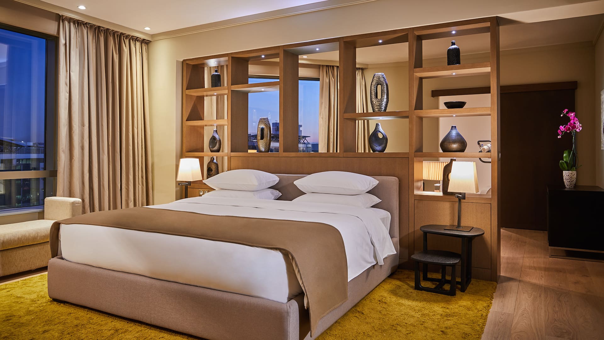 Presidential Suite at Hyatt Regency Belgrade with luxurious furnishings and spacious interiors for ultimate comfort and elegance.