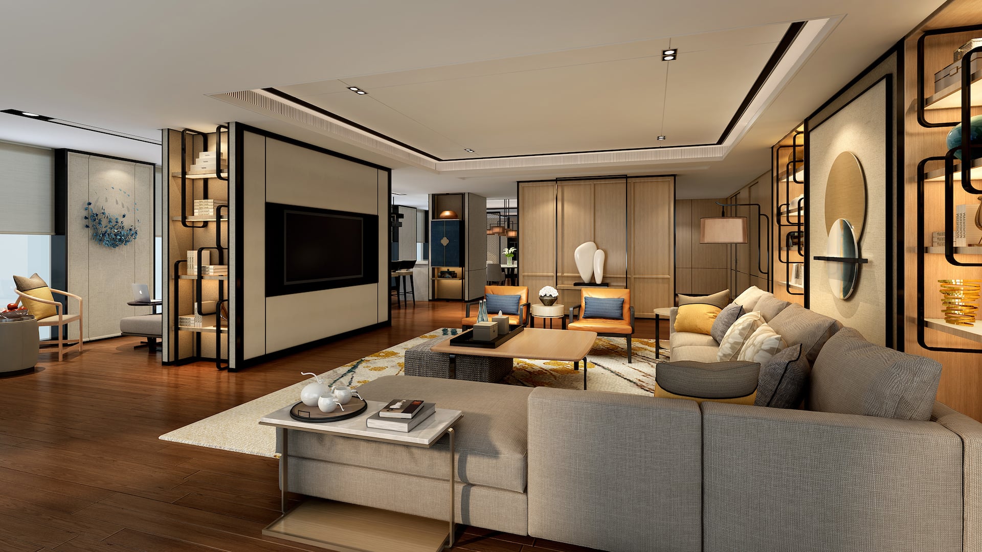 第 2，共 3 Hyatt Regency Shanghai Jiading Presidential Suite Living Room