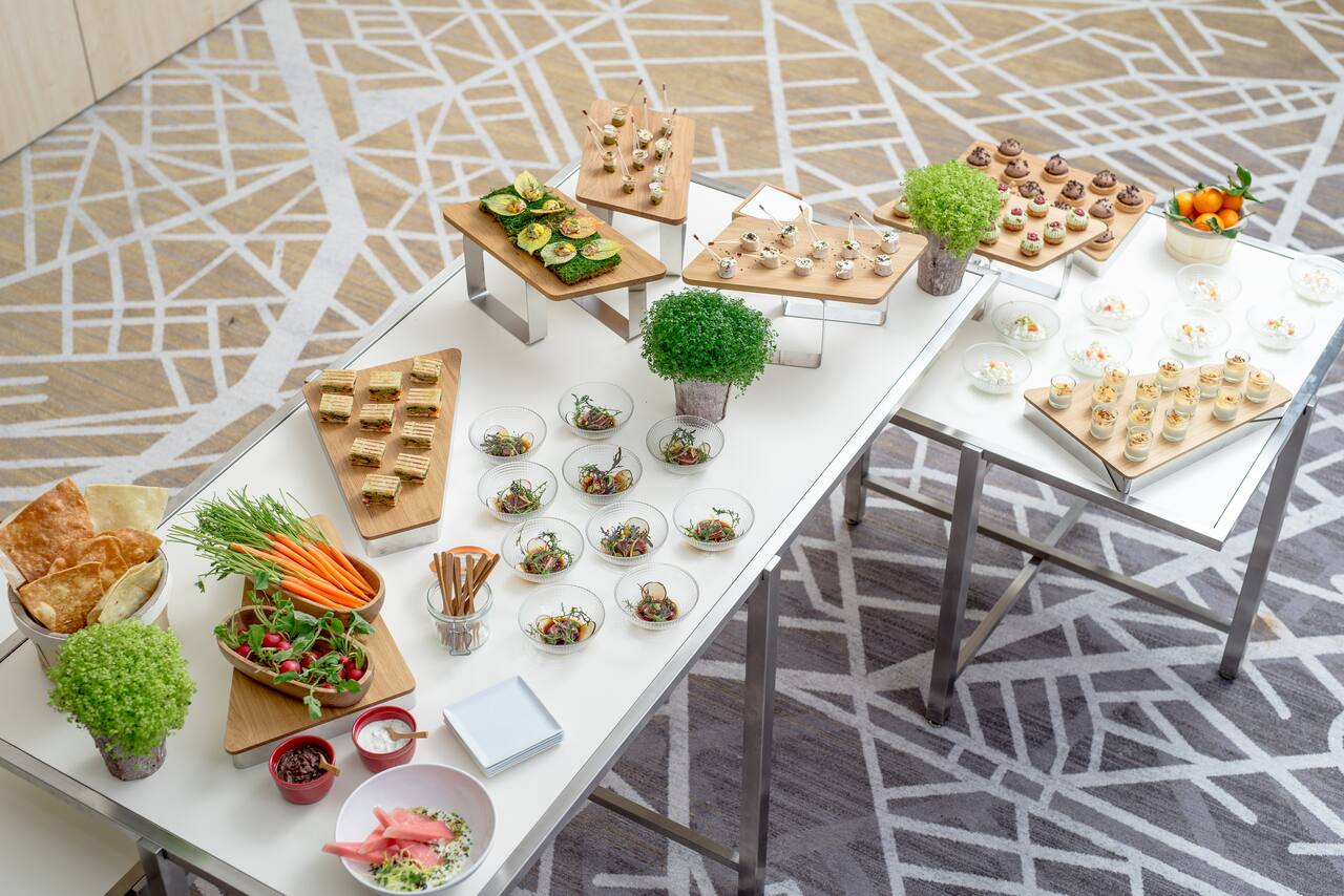 Catering buffet at Hotel Hyatt Regency Paris Etoile