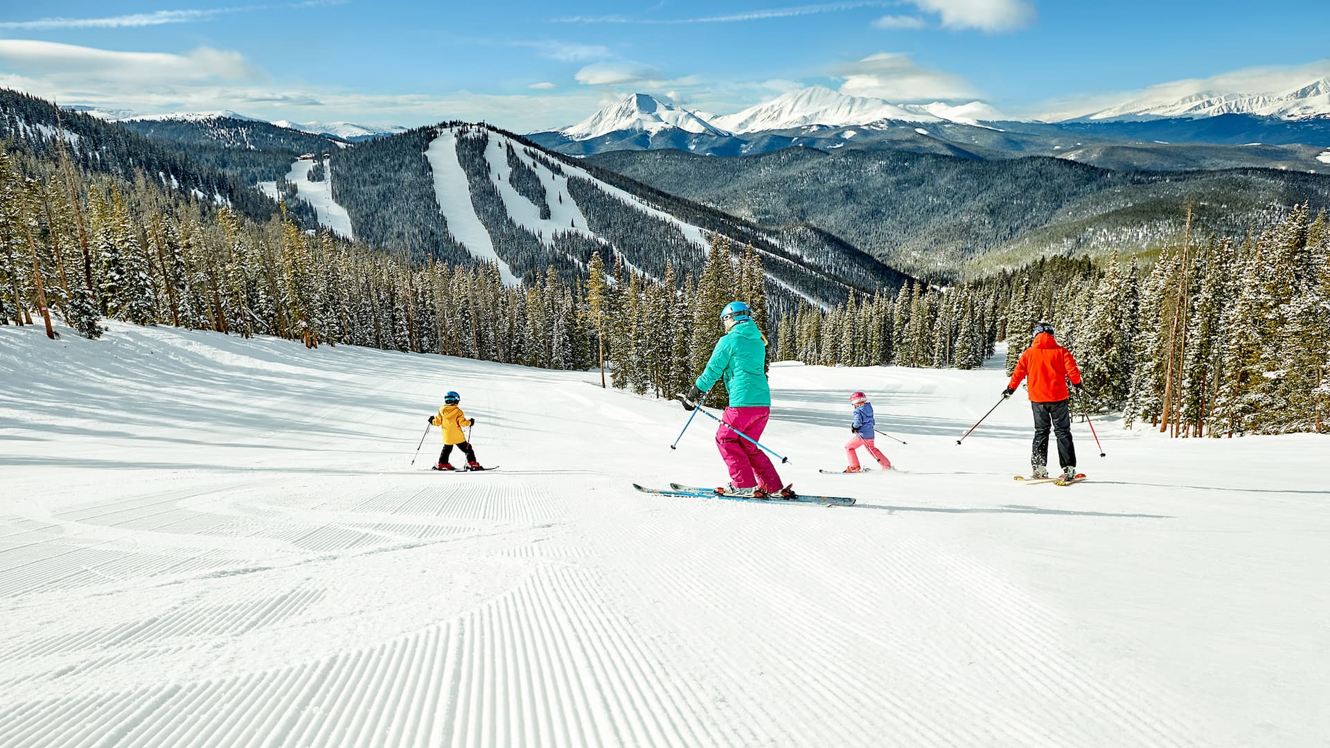 Hyatt Place Keystone Winter Family Skiing View