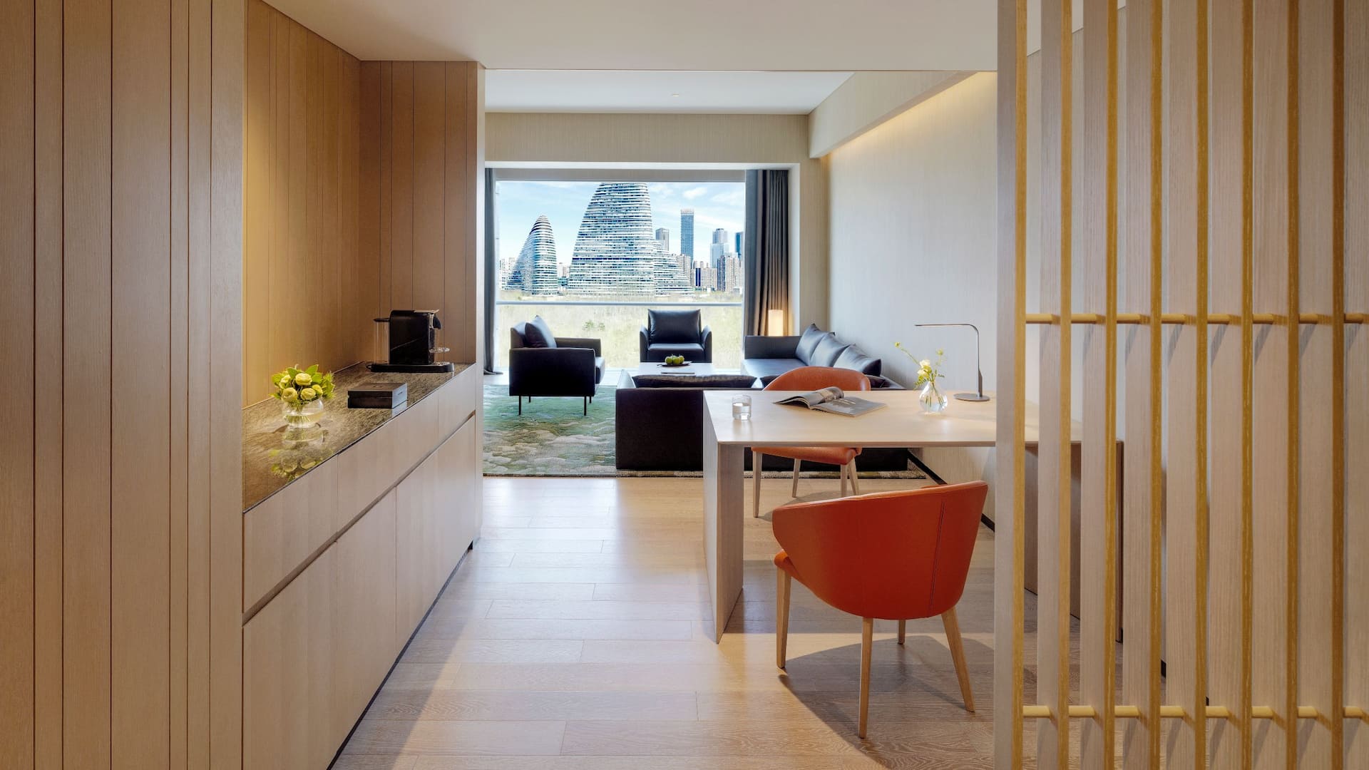 2 of 2 Hyatt Regency Beijing Wangjing Regency Deluxe Suite Kings Living Room