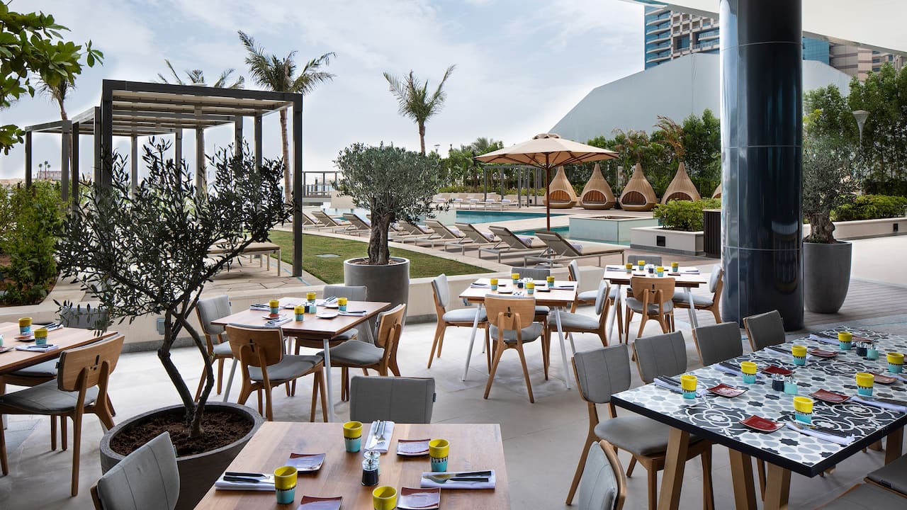 pool side area Beach Area - Grand Hyatt Abu Dhabi