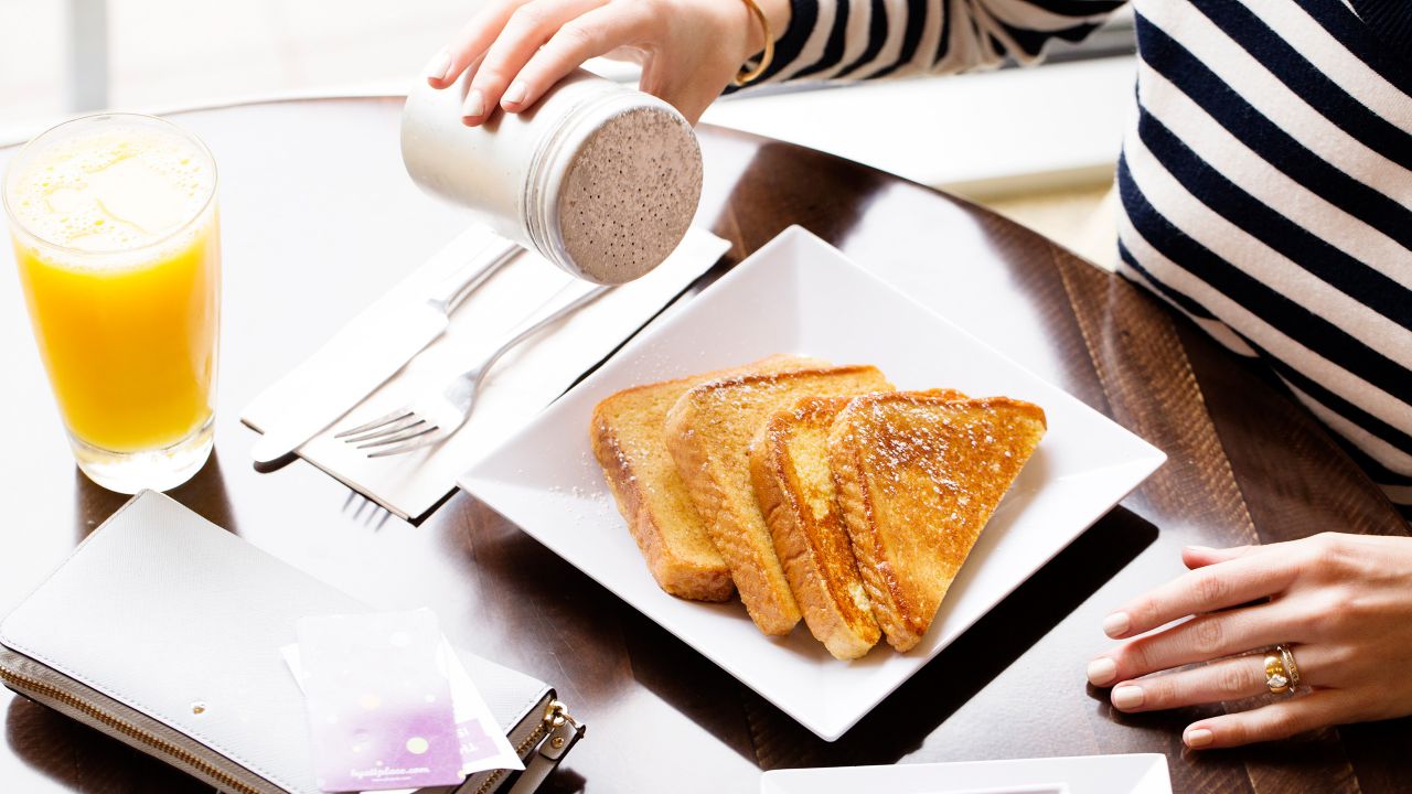 French toast and orange juice