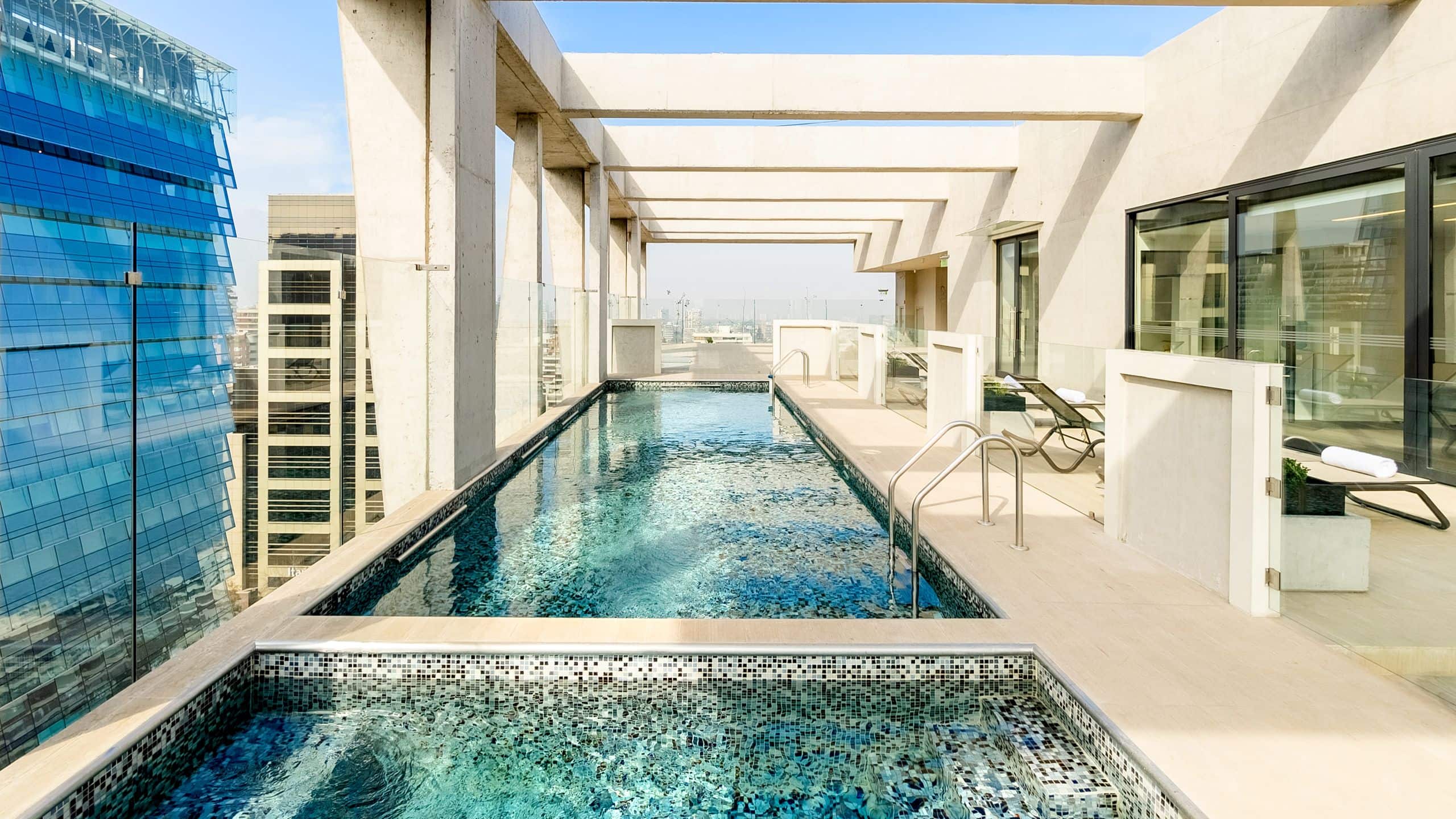 Hyatt Centric Las Condes Santiago Rooftop Pool Angle