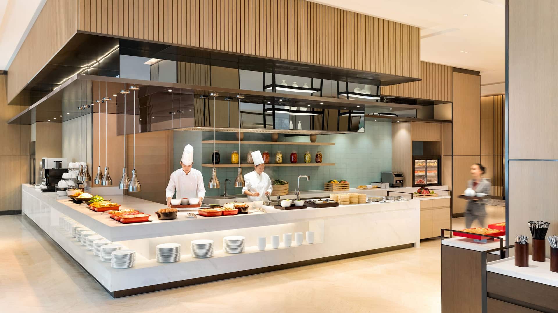 Hyatt House Shanghai Hongqiao CBD Gallery Kitchen Buffet
