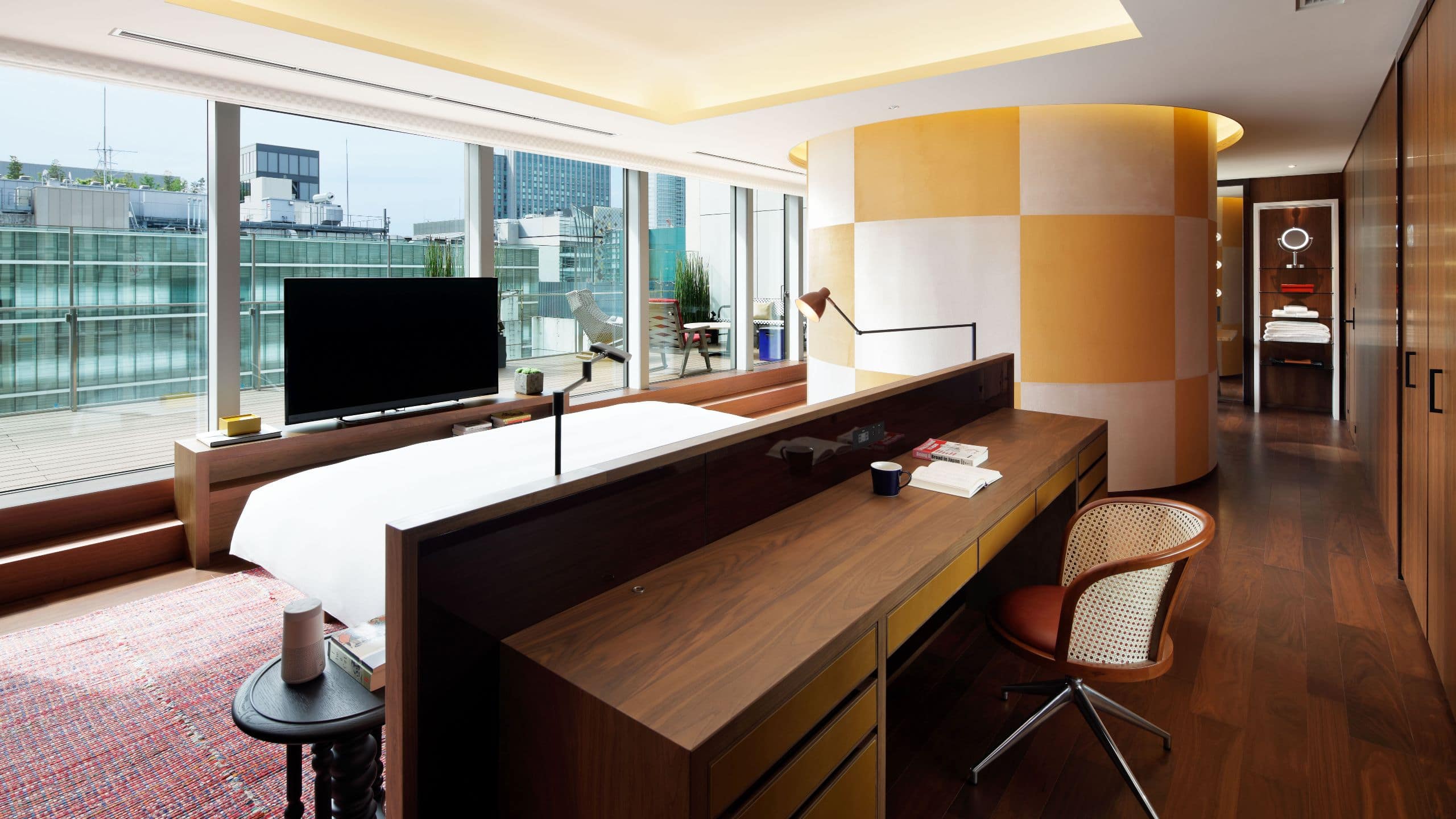 Hyatt Centric Ginza Tokyo Namiki Suite Bedroom Terrace