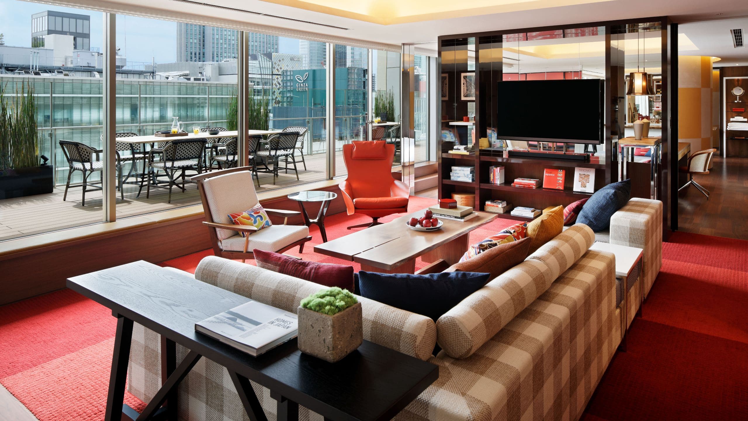 Hyatt Centric Ginza Tokyo Namiki Suite Living Area With Terrace