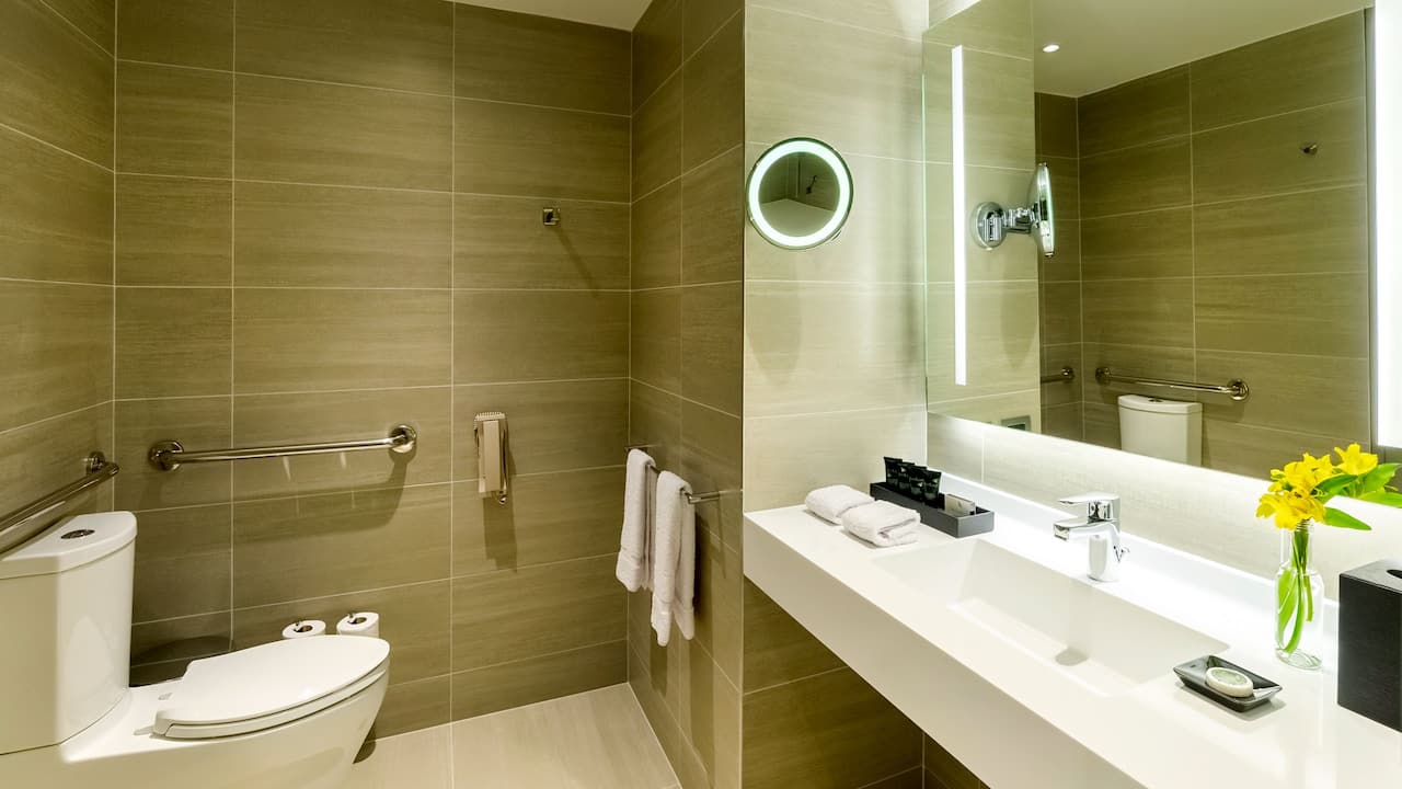 ada bathroom in hotel in san isidro lima