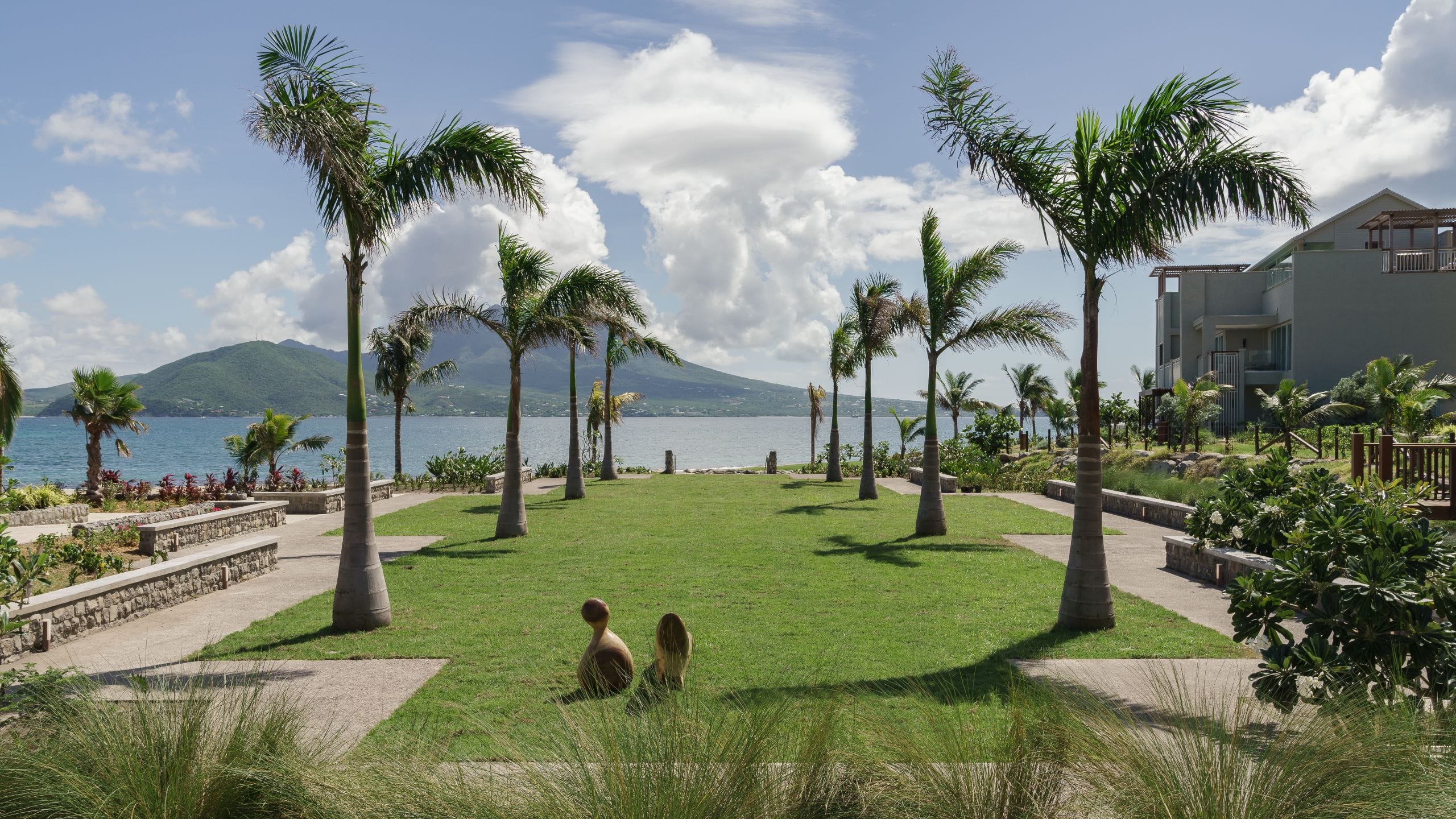 2 of 2 Park Hyatt St. Kitts Christophe Harbour Courtyard Lawn