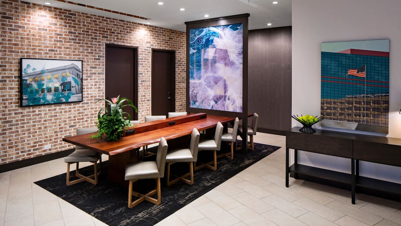 Business Center with communal table