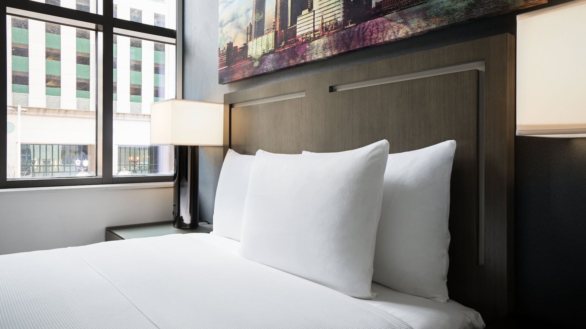 Hyatt House Jersey City Queen Bed Detail